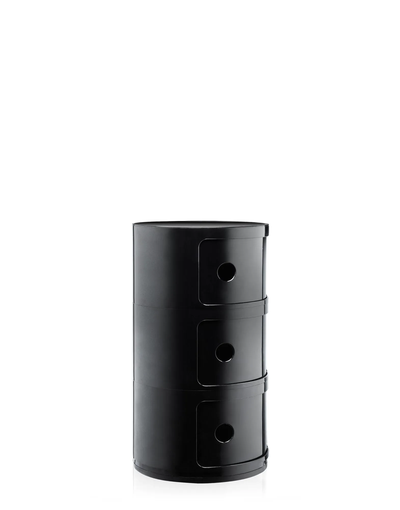 Kartell Componibili Storage Unit, 3 Elements, ABS, Black, 32 x 32 x 58.5 cm - immagine 5