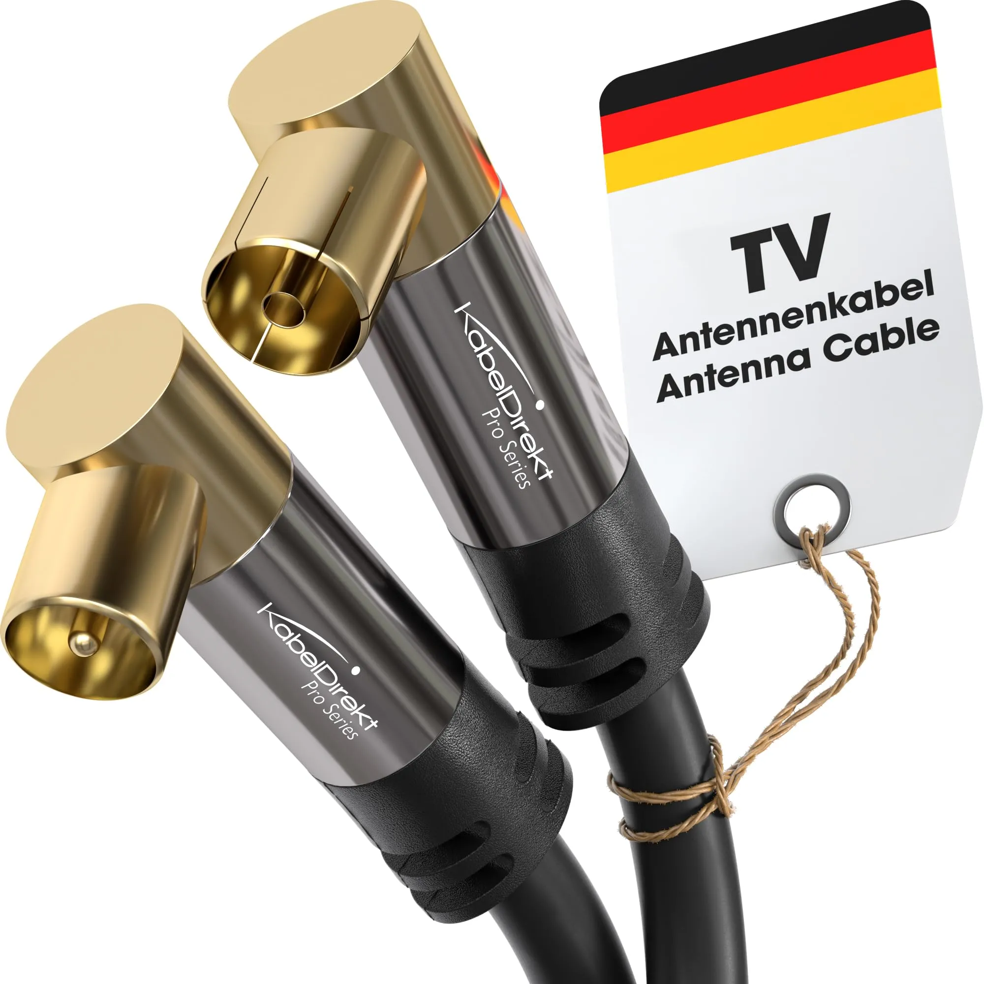 KabelDirekt Cavo Antenna TV 4K, 5m, 90° - immagine 1