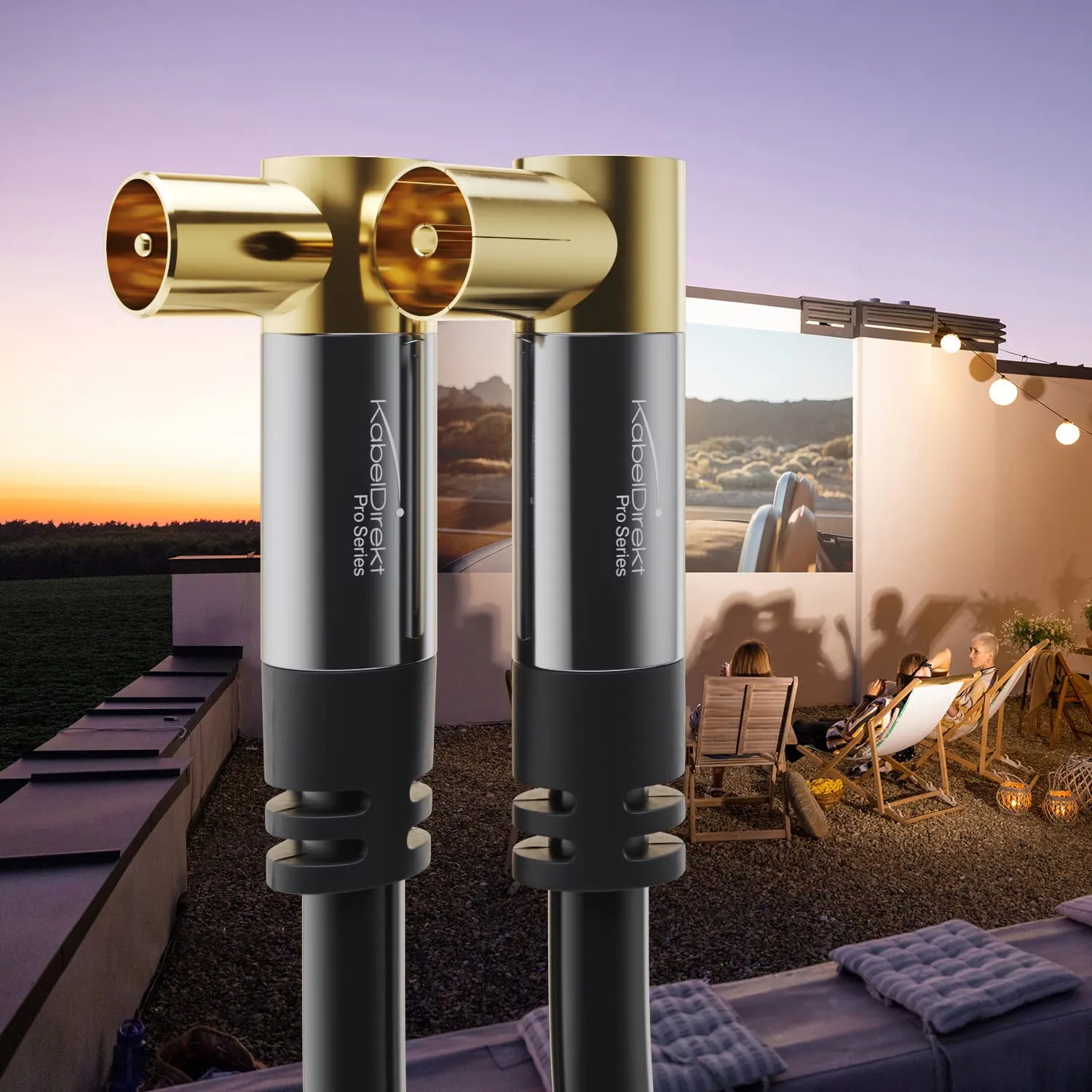 KabelDirekt Cavo Antenna TV 4K, 10m, 90° - immagine 6