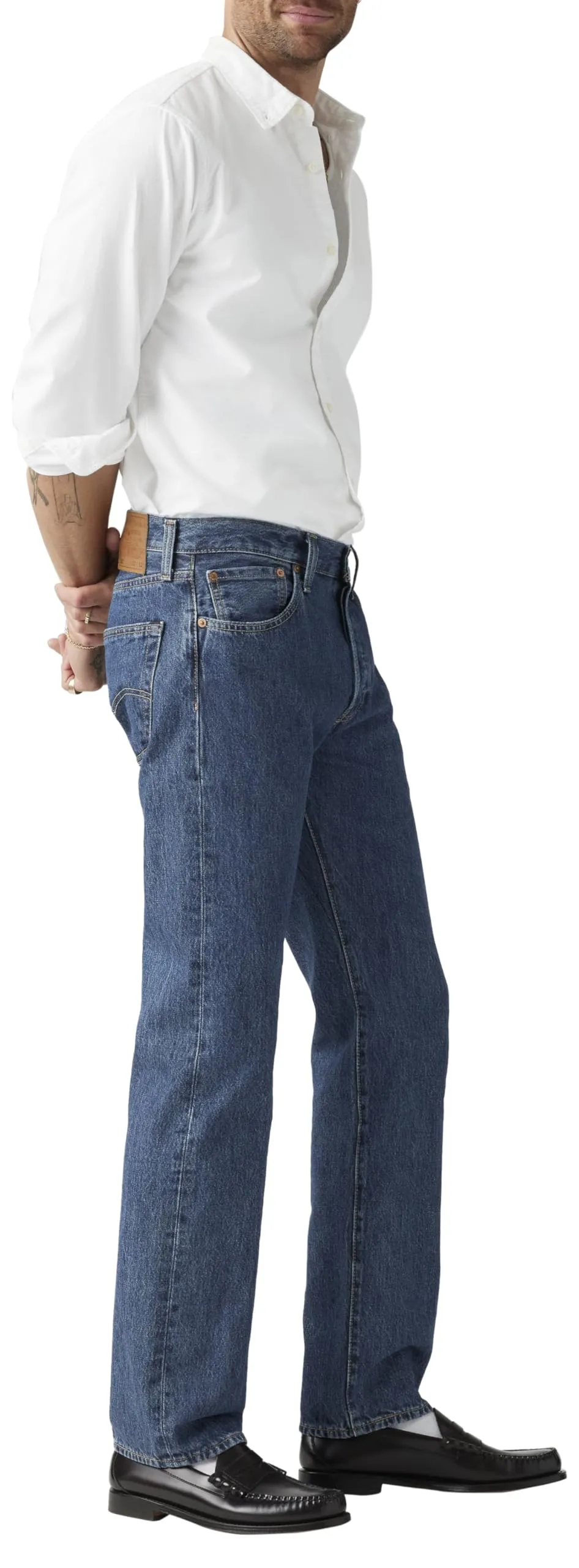 Levi's 501 Original Fit Jeans Uomo, Stonewash, 30W / 34L - immagine 2