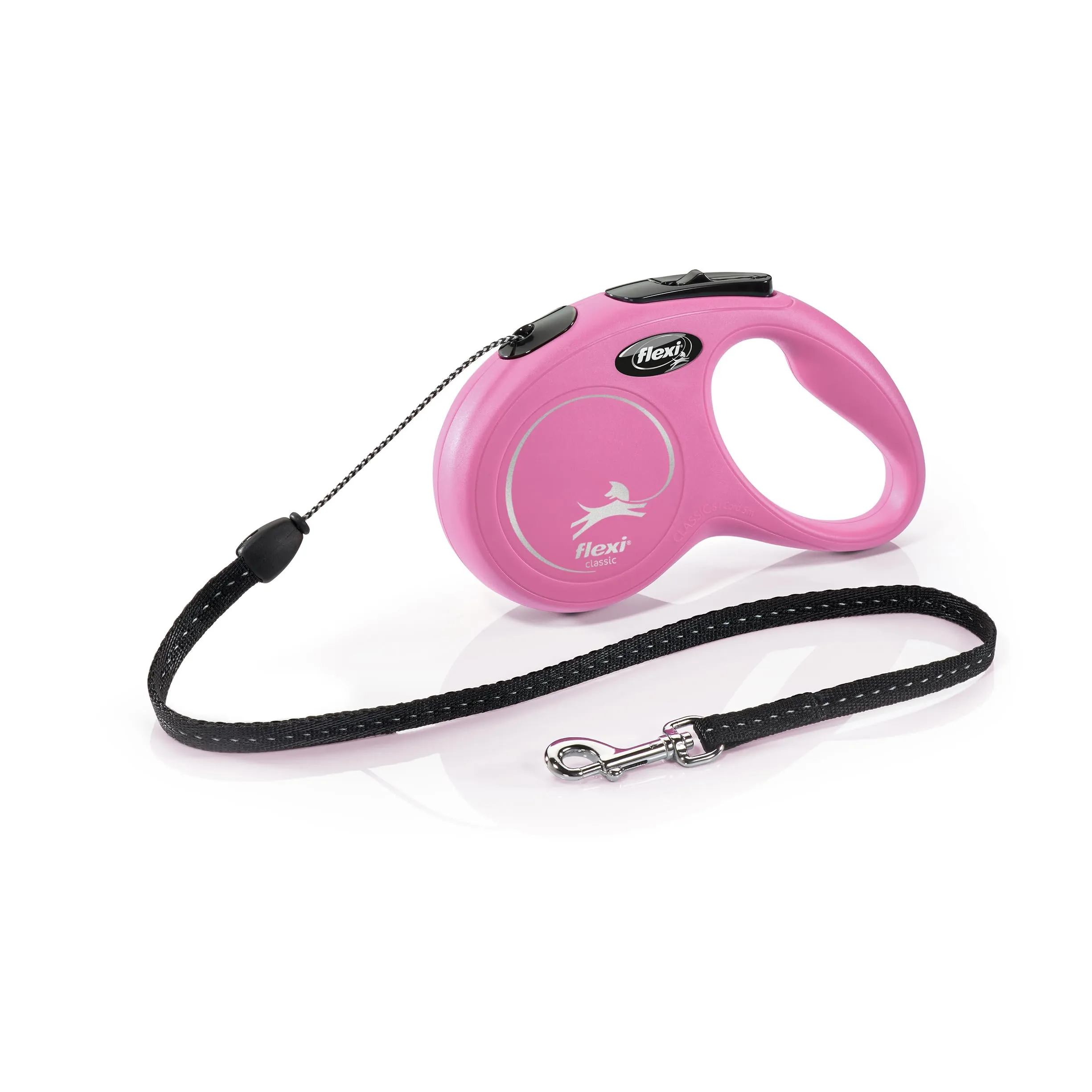 Flexi Classic Cord Guinzaglio Avvolgicavo, 5 Metri, fino a 12 kg, Rosa - immagine 1