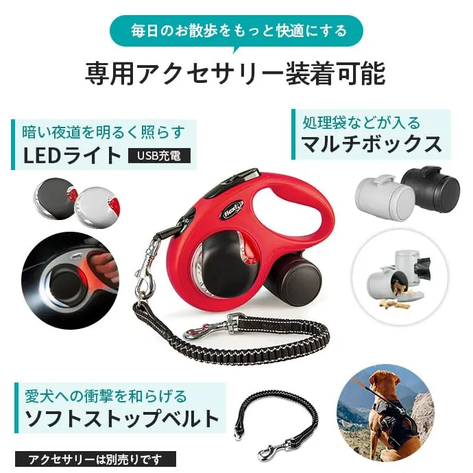 Flexi Classic Cord Guinzaglio Avvolgicavo, 5 Metri, fino a 12 kg, Rosa - immagine 8
