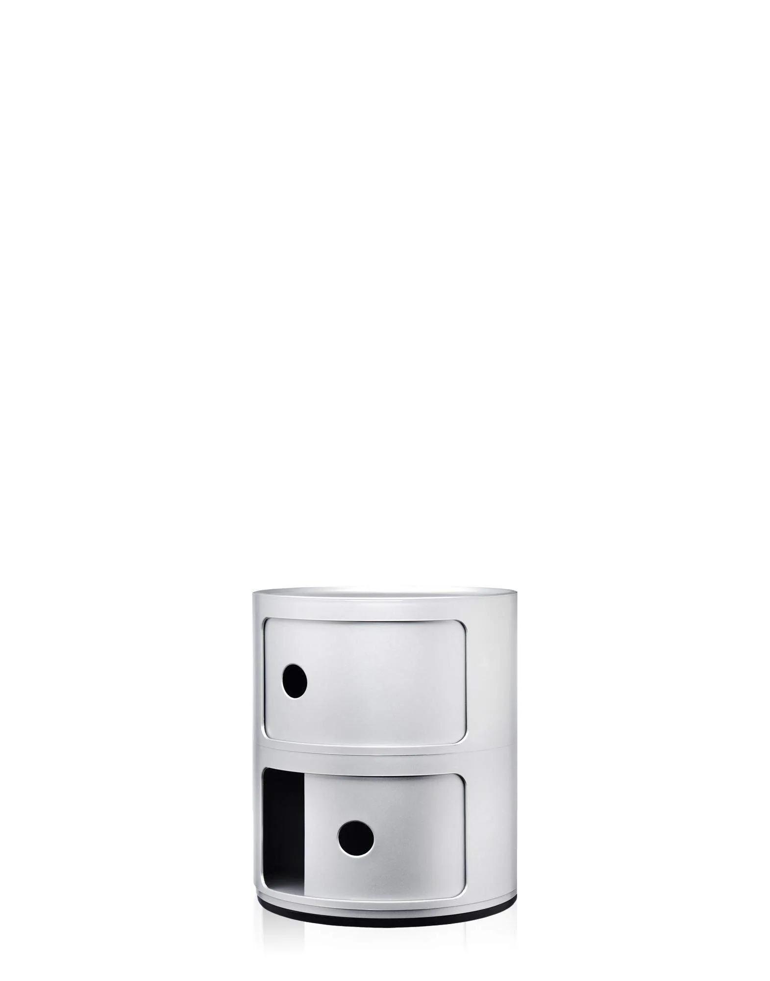 Kartell Componibili Contenitore 2 Elementi, Argento, 32 x 32 x 40 cm - immagine 4