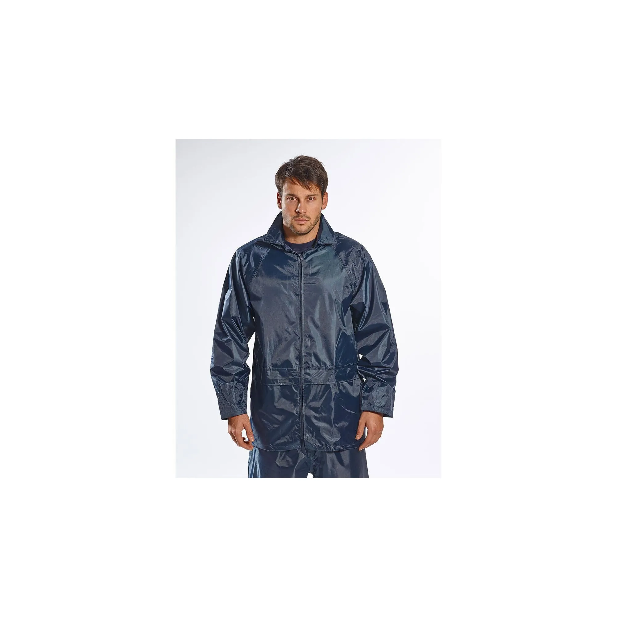 Portwest US440 Giacca Impermeabile con Cappuccio e 2 Tasche, Nero, 4XL - immagine 3