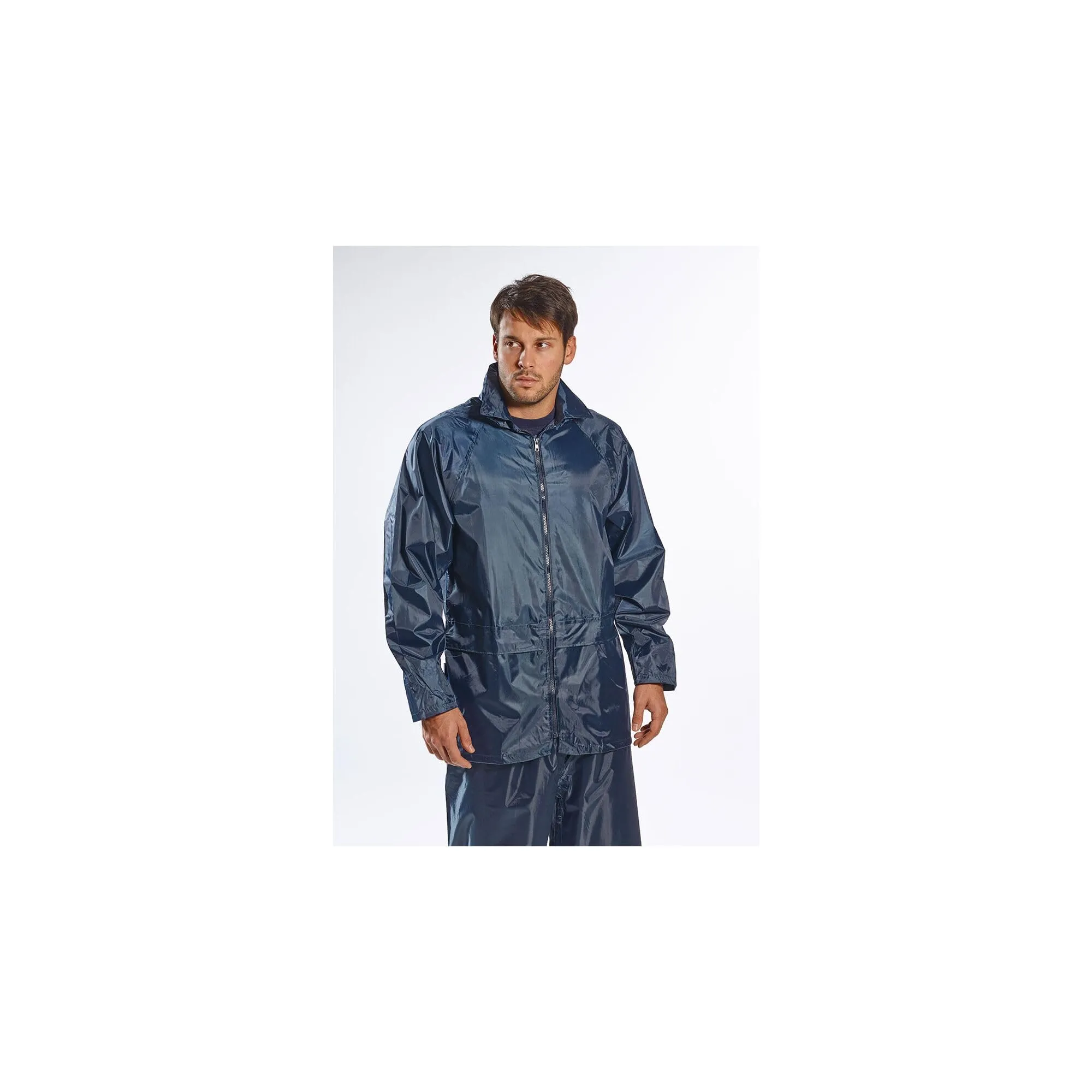 Portwest US440 Giacca Impermeabile con Cappuccio e 2 Tasche, Nero, 4XL - immagine 4