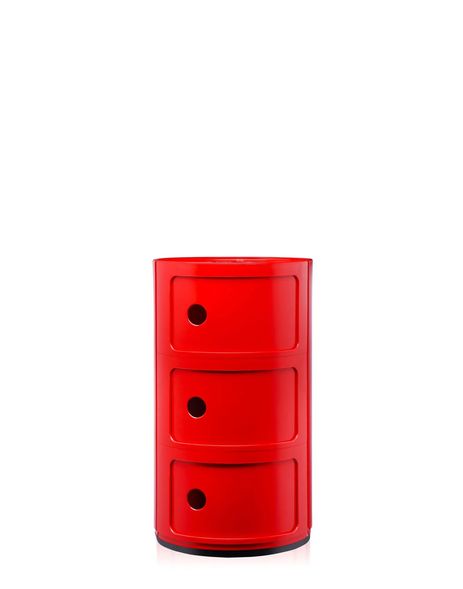 Kartell Componibili Contenitore 3 Elementi, ABS, Rosso, 32 x 32 x 58.5 cm - immagine 1
