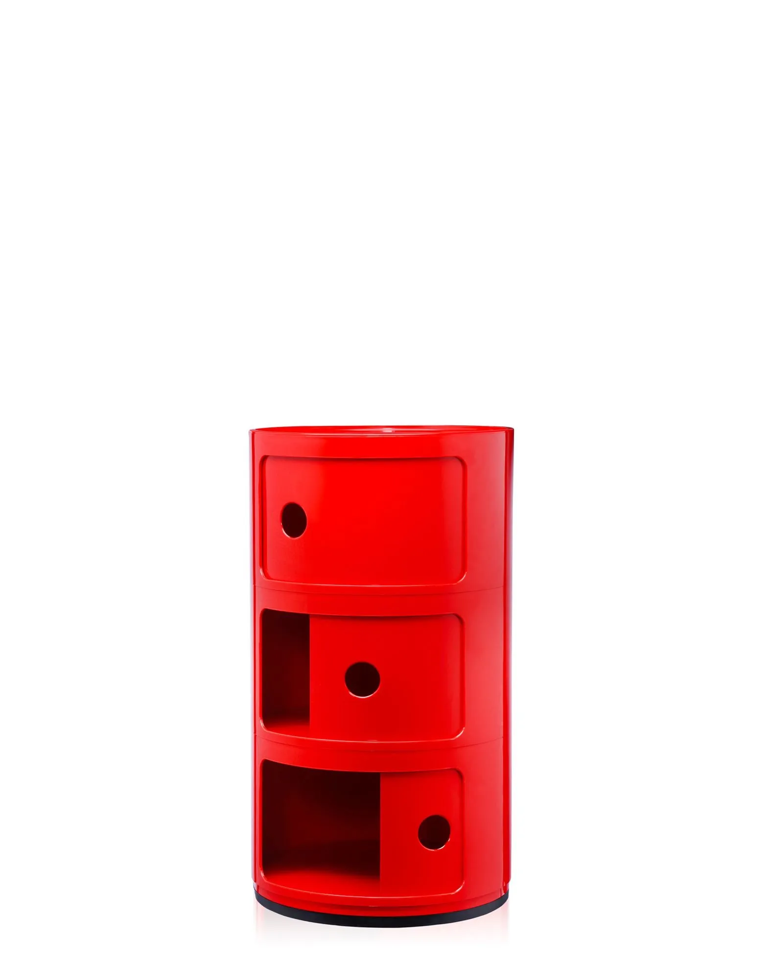 Kartell Componibili Contenitore 3 Elementi, ABS, Rosso, 32 x 32 x 58.5 cm - immagine 3