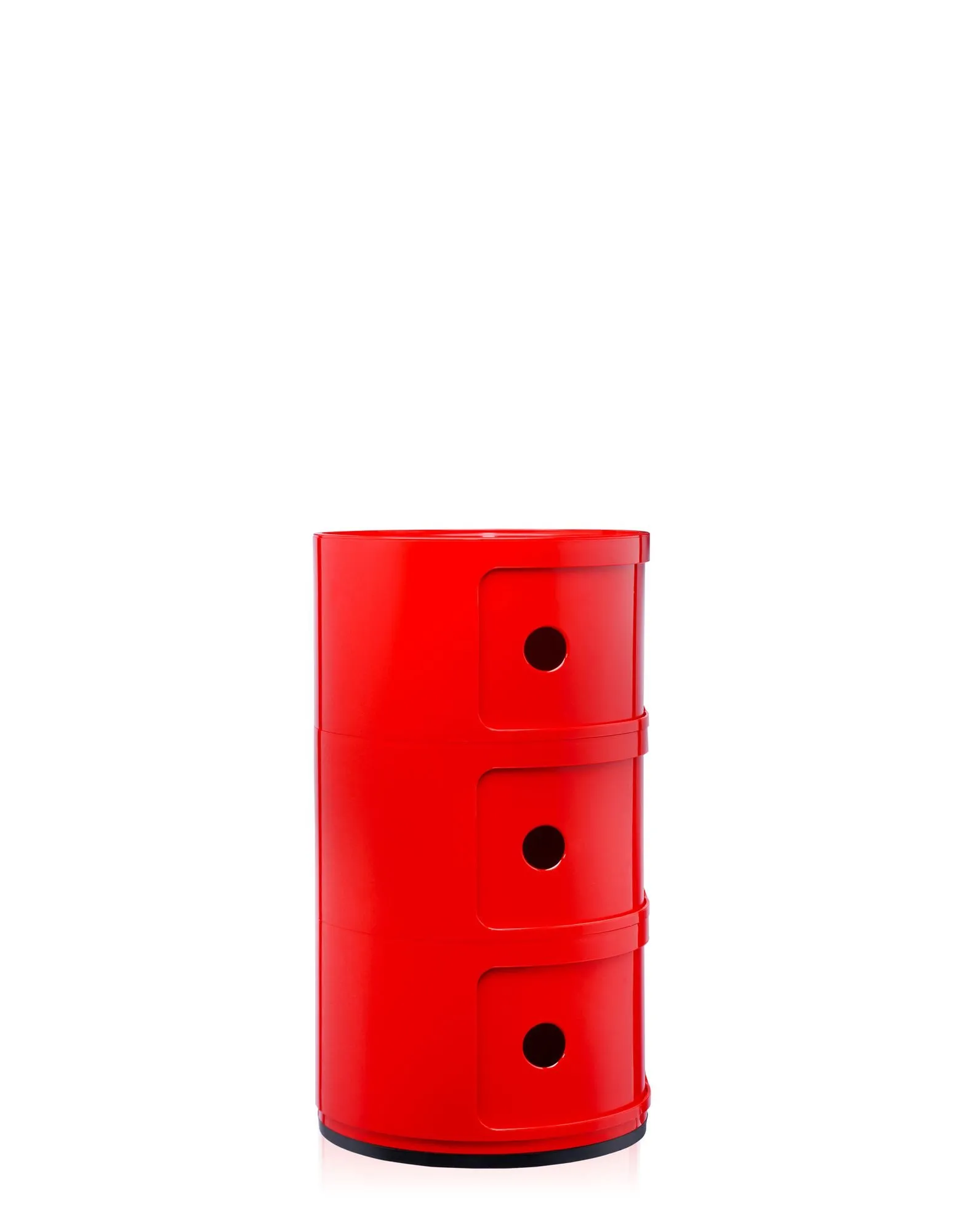 Kartell Componibili Contenitore 3 Elementi, ABS, Rosso, 32 x 32 x 58.5 cm - immagine 4