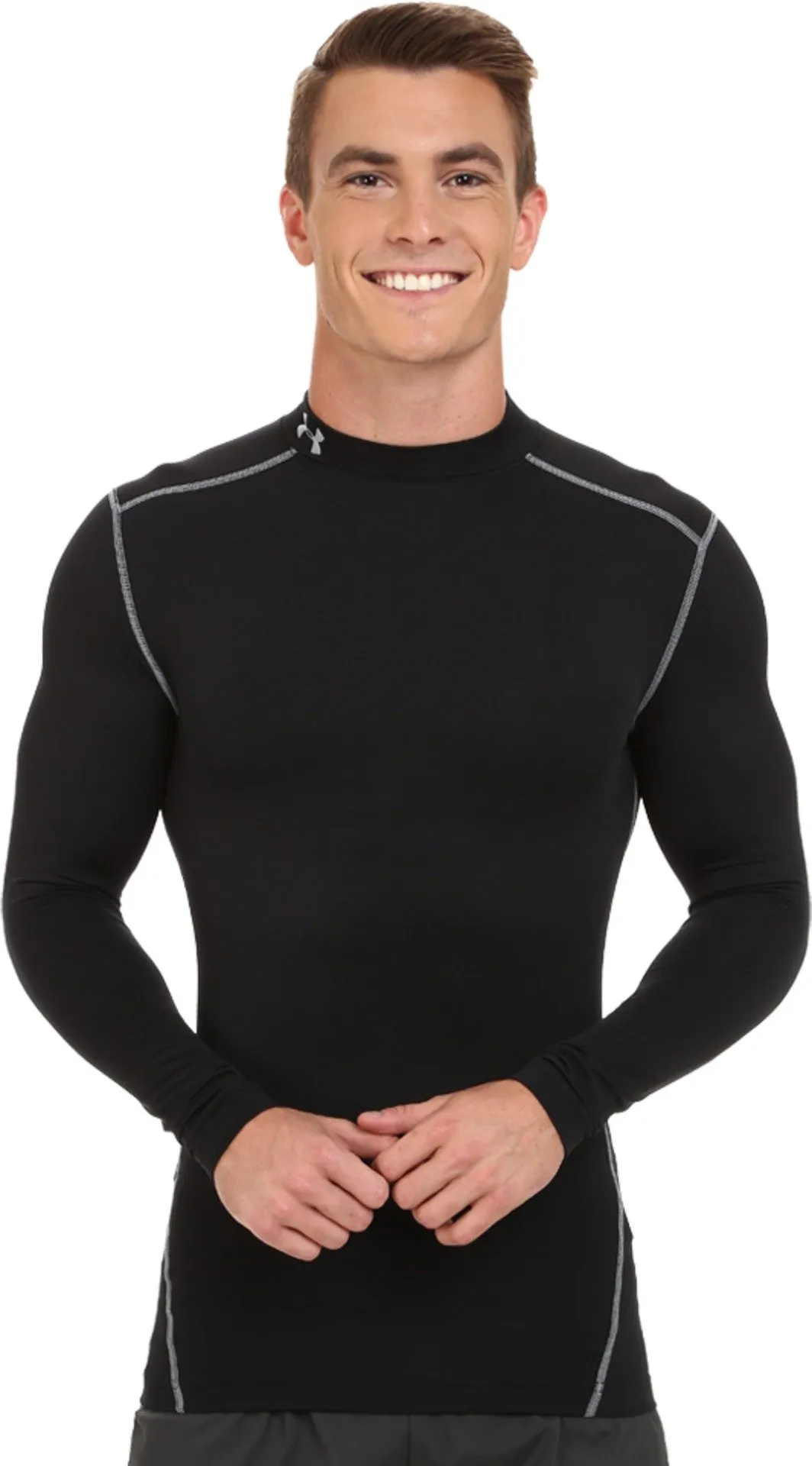 Under Armour ColdGear Armour Mock, Black/Steel 001, M - immagine 2