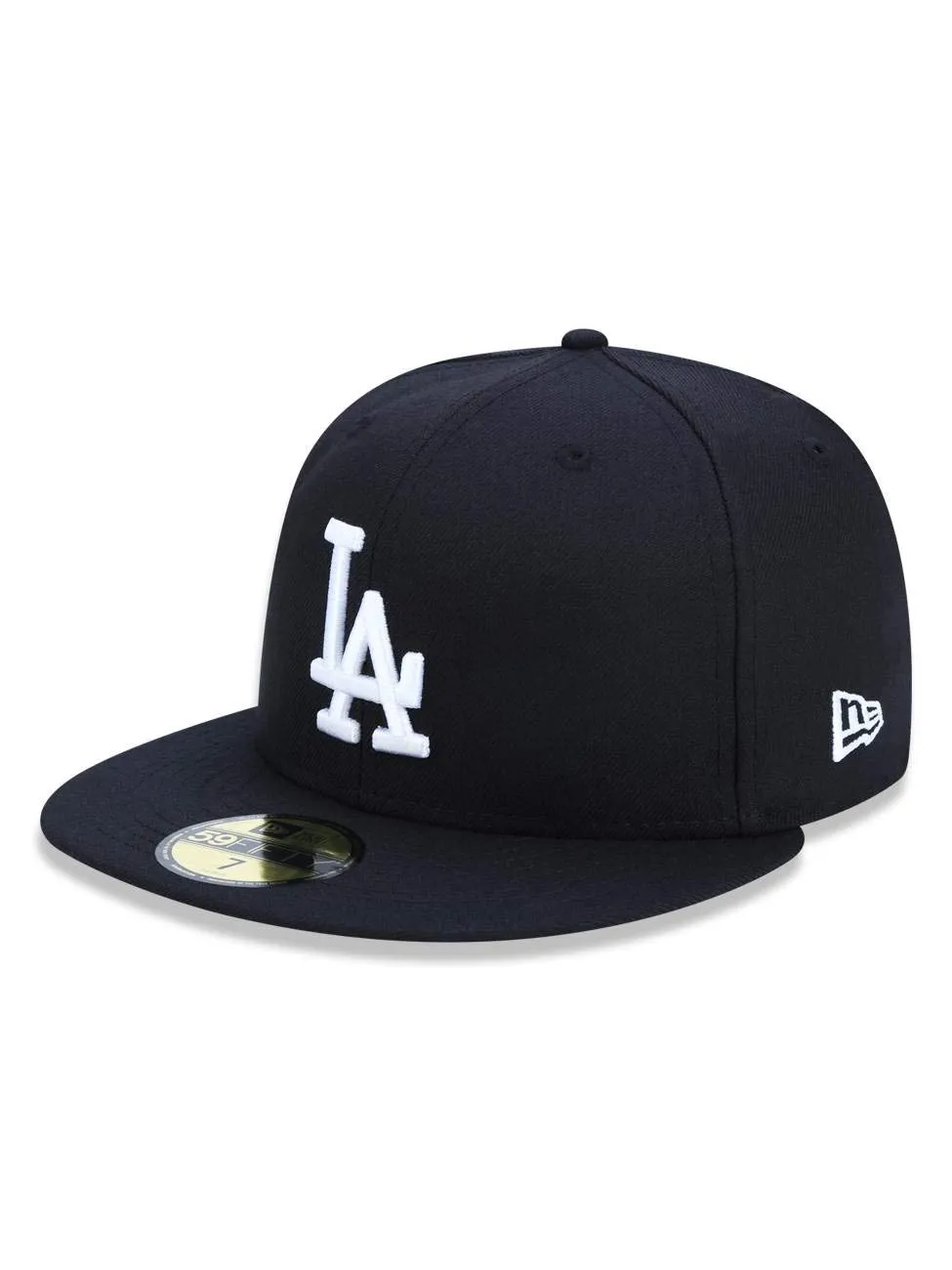 New Era Los Angeles Dodgers 59Fifty Cap MLB Basic Black/White - 7 3/4-62cm - immagine 1