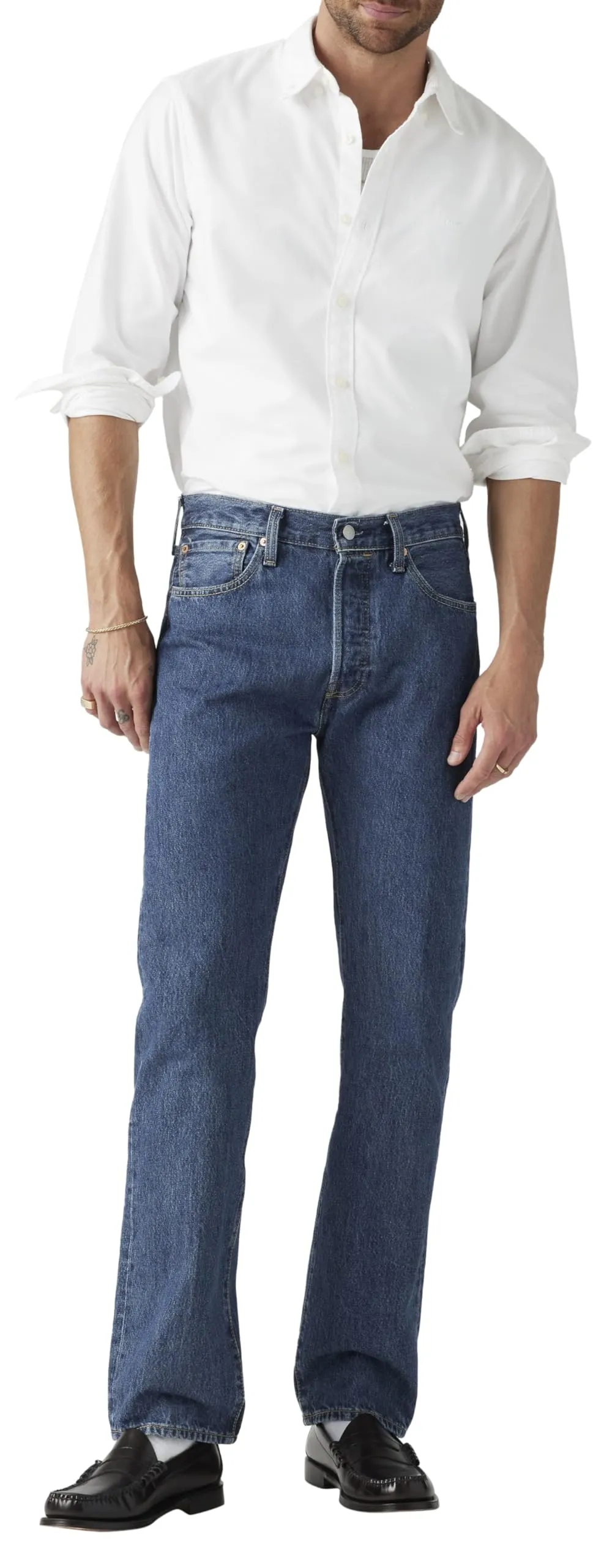 Levi's 501 Original Fit Jeans, Stonewash, 34W / 36L - immagine 6