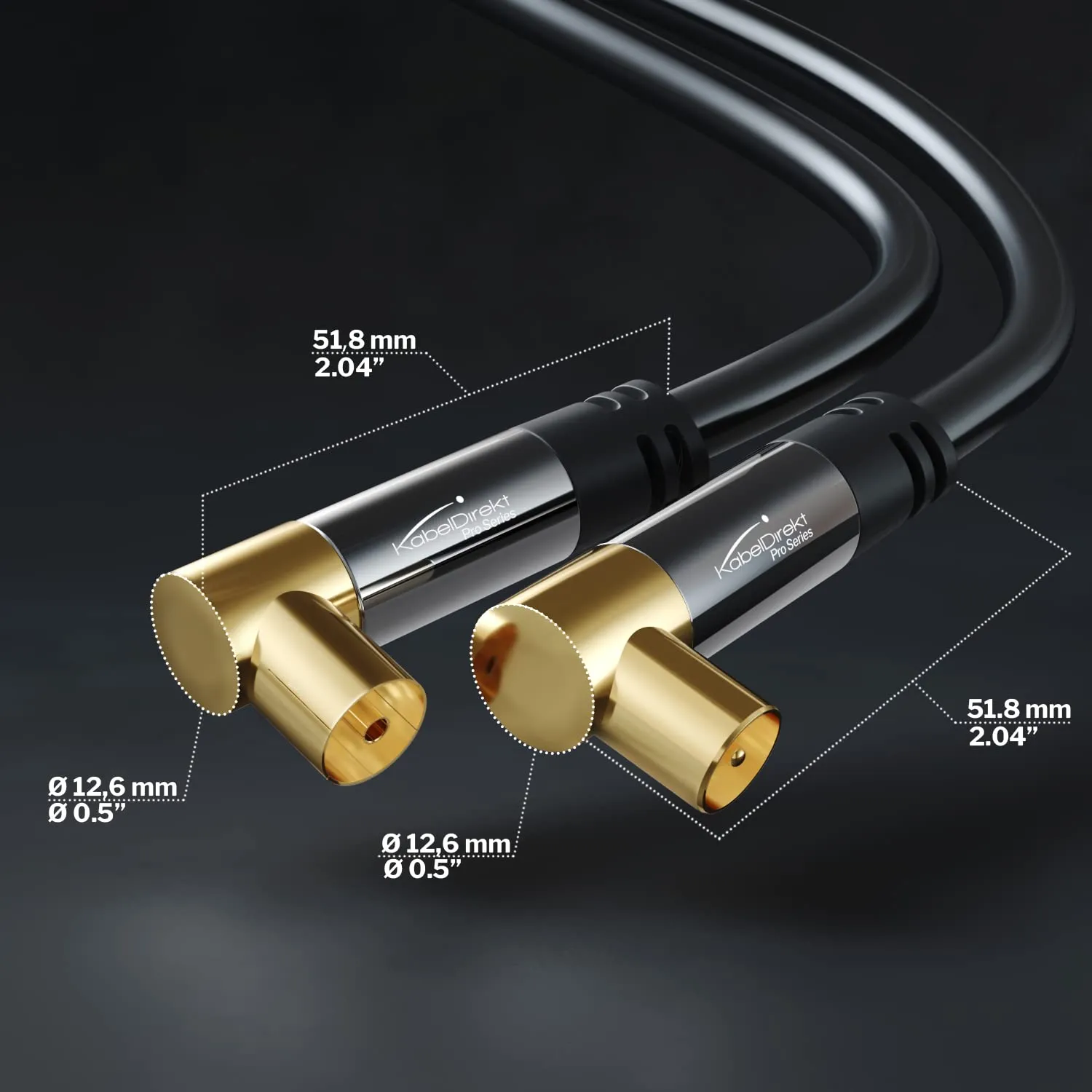KabelDirekt Cavo Antenna TV 4K, 20m, 90° - immagine 5