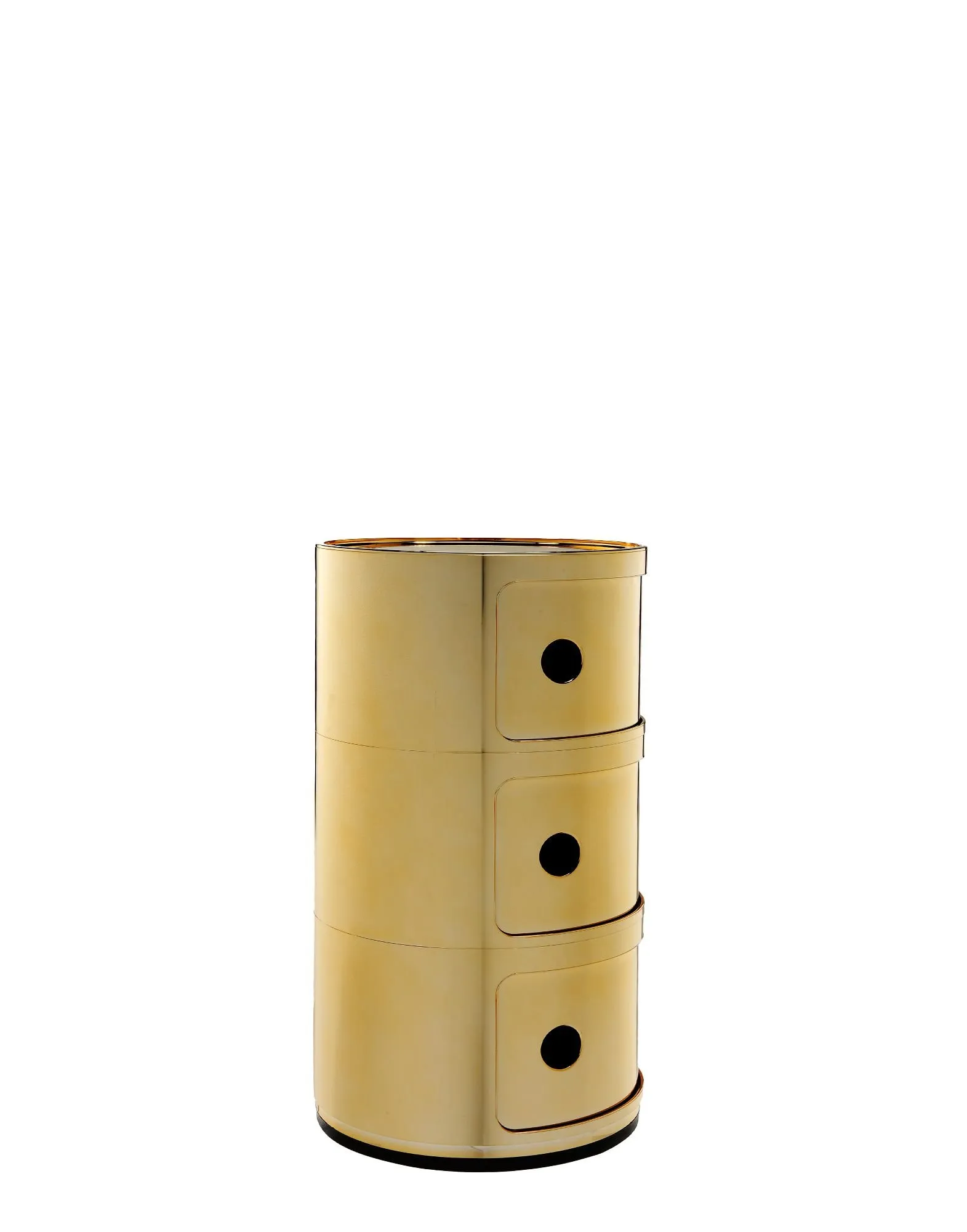 Kartell Componibili Contenitore 3 Elementi, Base Tonda, ABS, Oro, 32 x 32 x 58.5 cm - immagine 5