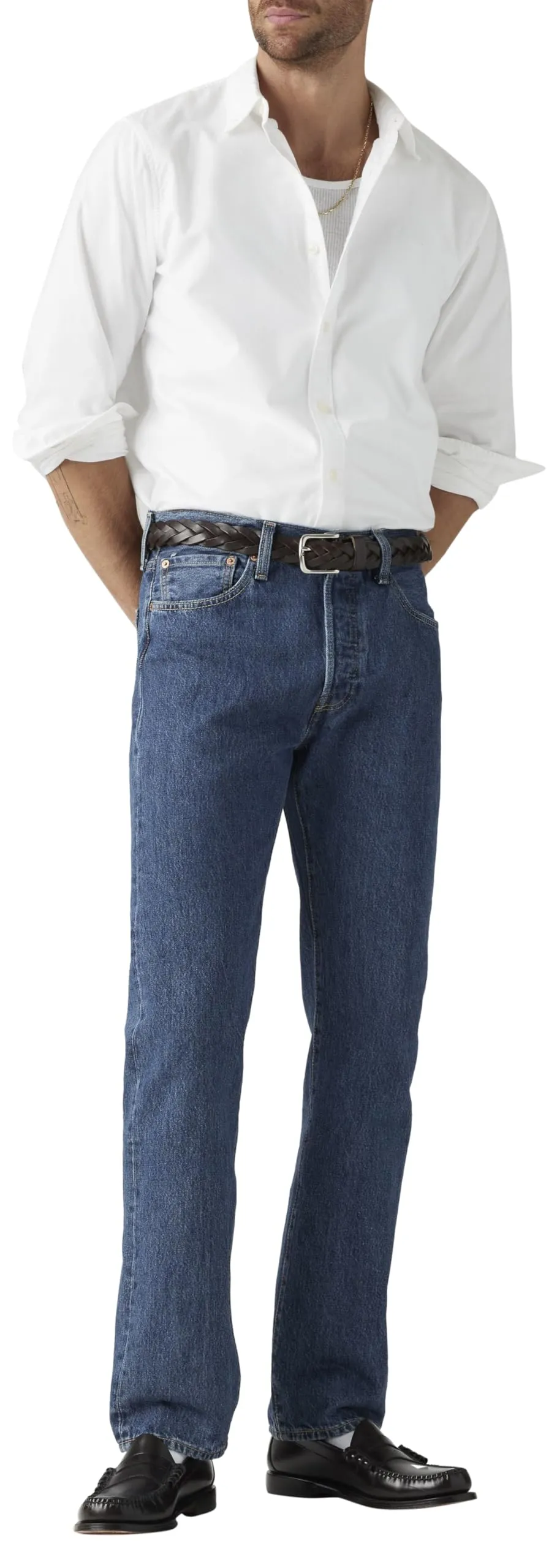 Levi's 501 Original Fit Jeans Uomo, Stonewash, 33W / 36L - immagine 1