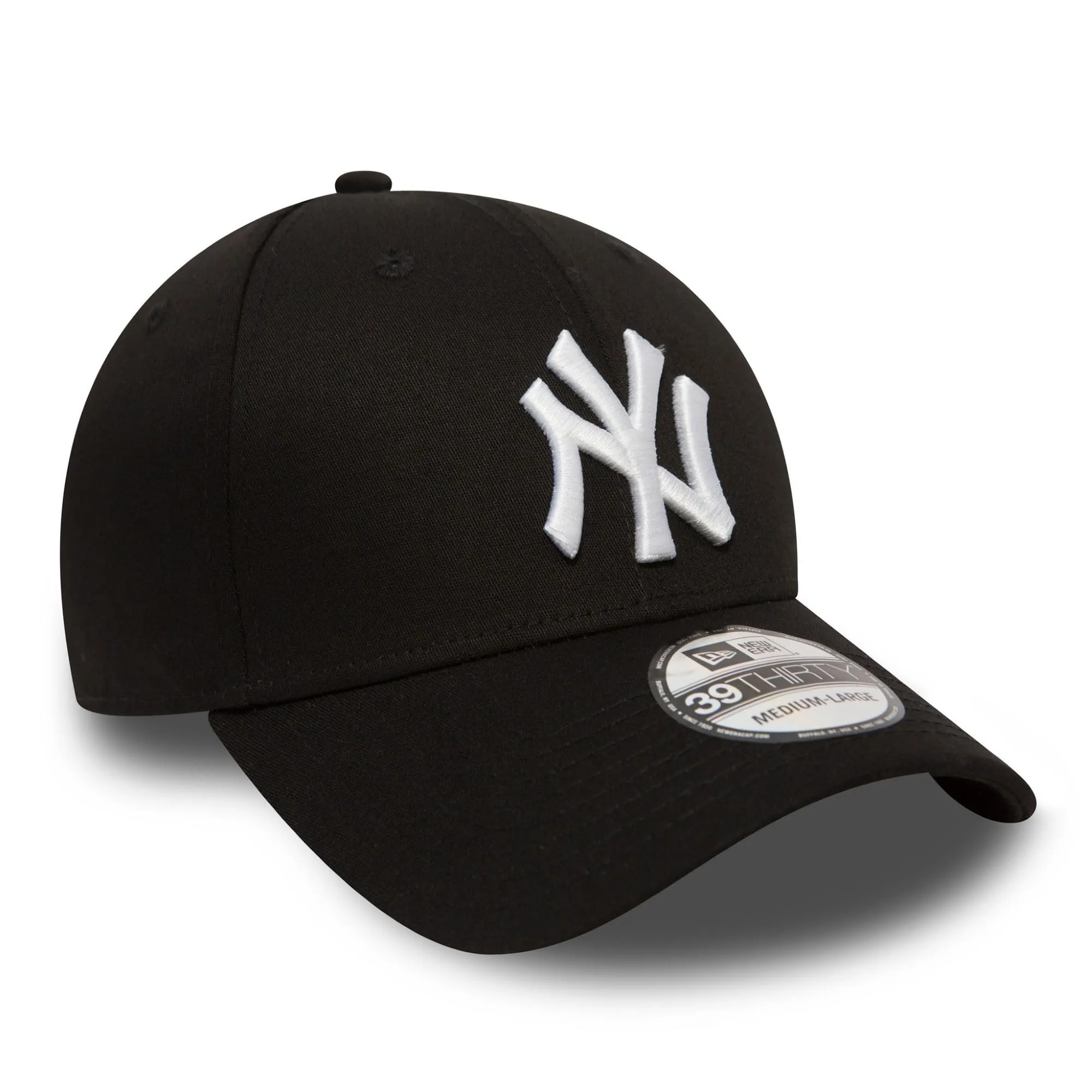 New Era 39Thirty League Basic New York Yankees Cap, Black, S/M - immagine 2