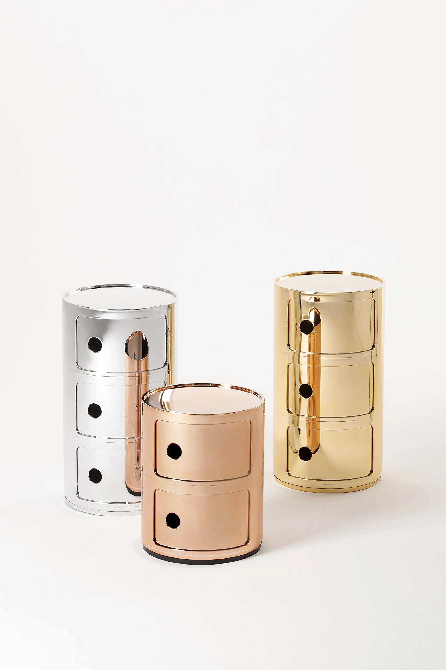 Kartell Componibili Contenitore 3 Elementi, ABS, Rame, 32 x 32 x 58.5 cm - immagine 7