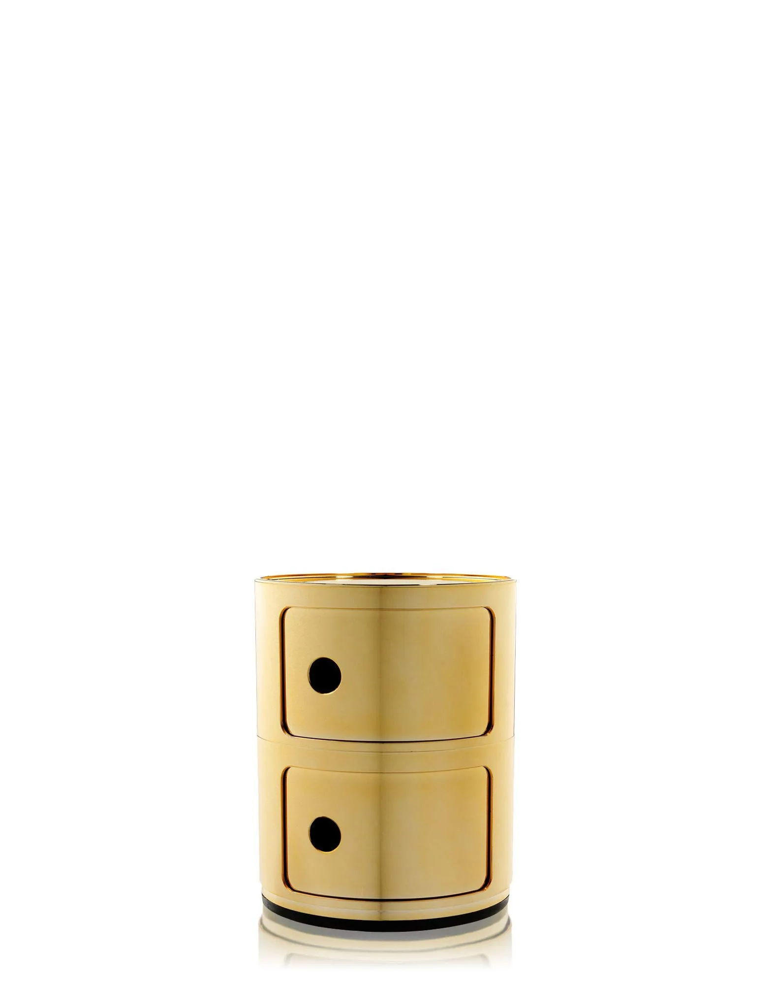 Kartell Componibili Contenitore 2 Elementi, Oro, 32 x 32 x 40 cm - immagine 1