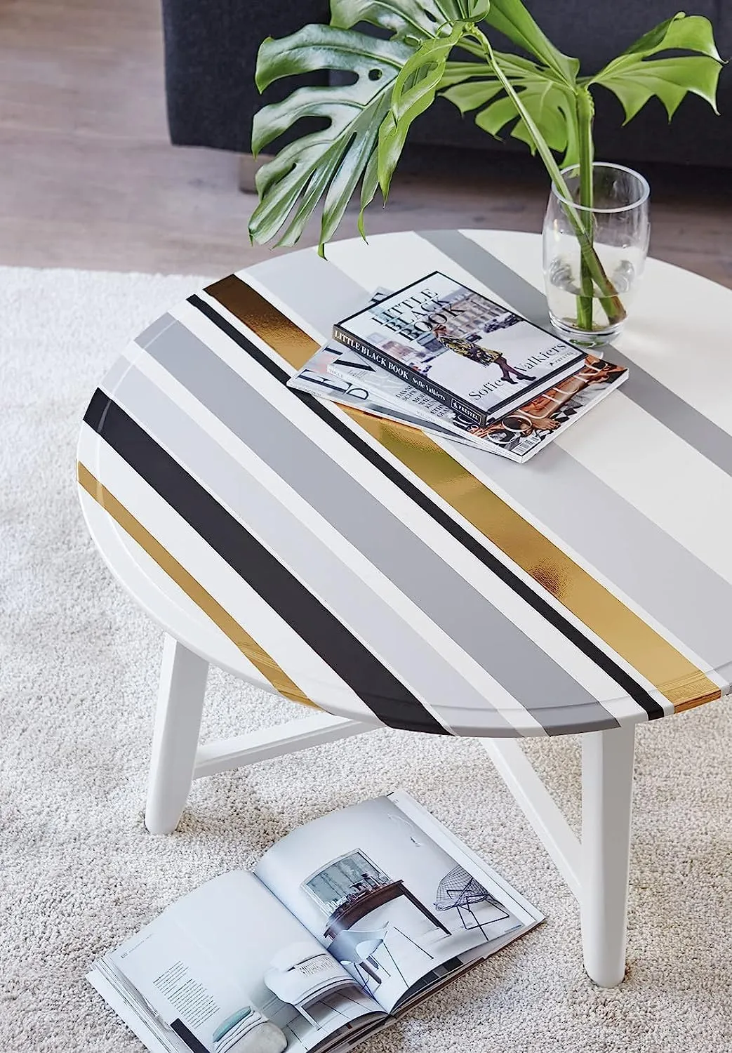 d-c-fix Pellicola Adesiva per Mobili, Grigio Opaco, 45 cm x 2 m - immagine 4