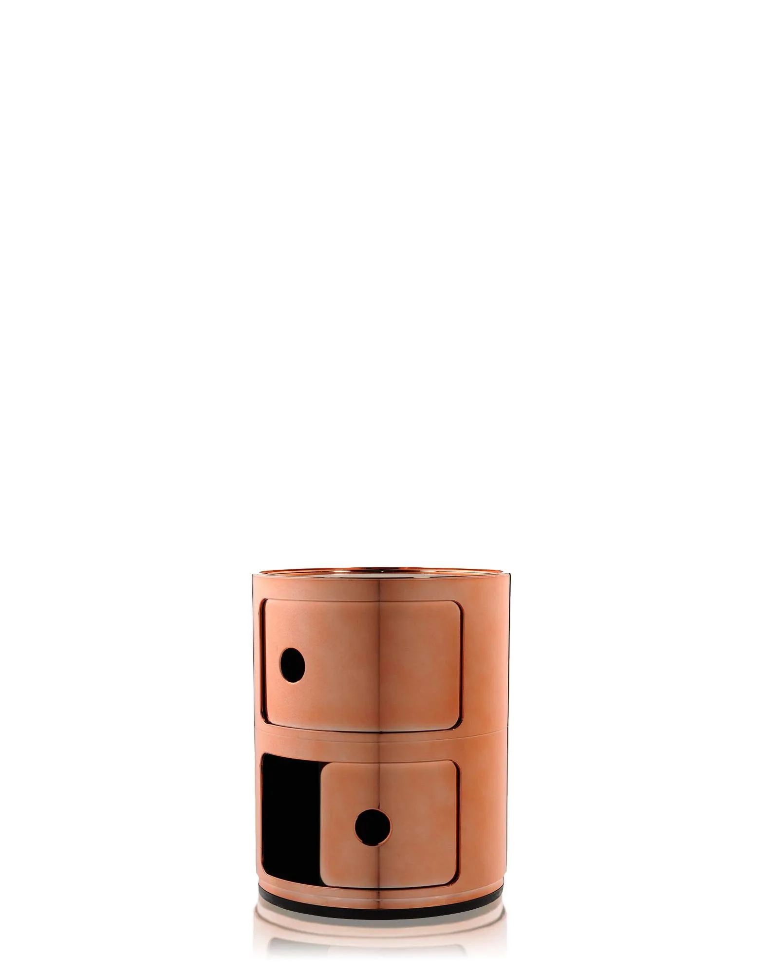 Kartell Componibili Contenitore 2 Elementi Base Tonda ABS Rame 32 x 32 x 40 cm - immagine 4
