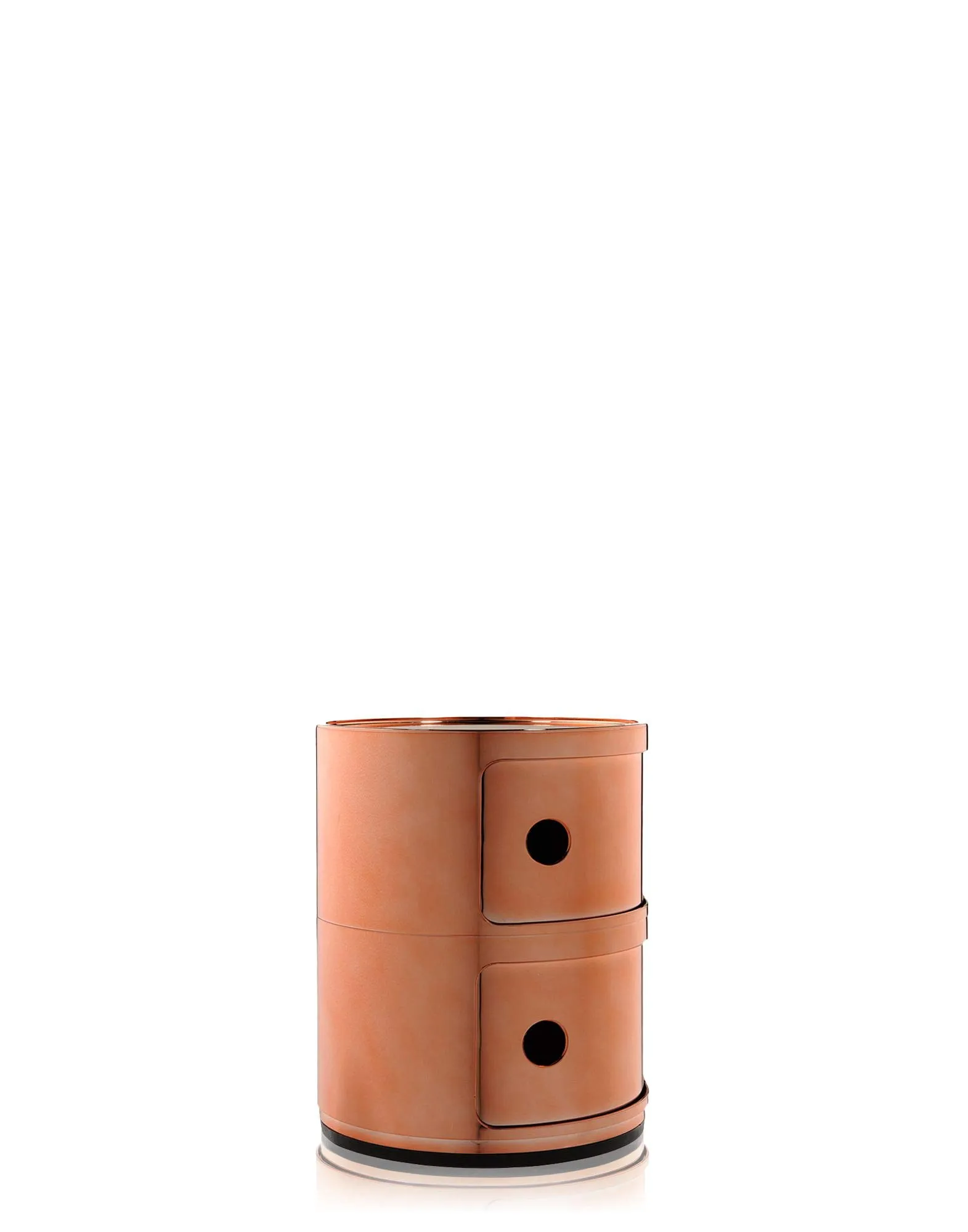 Kartell Componibili Contenitore 2 Elementi Base Tonda ABS Rame 32 x 32 x 40 cm - immagine 5