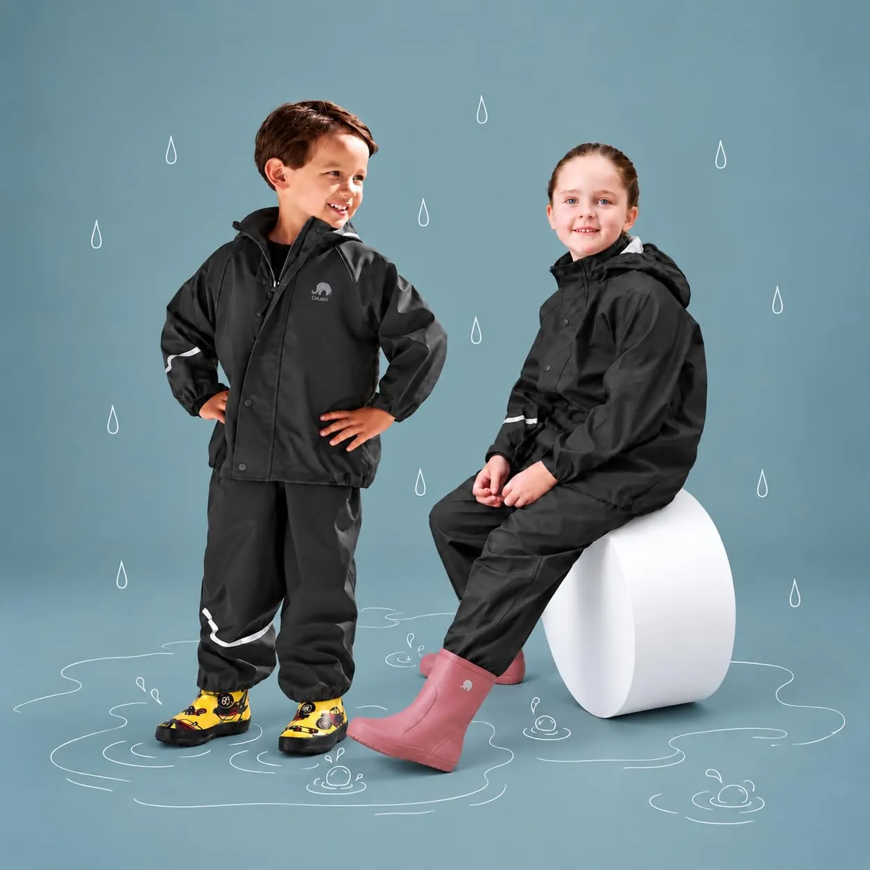 Celavi Basic Rainwear Suit, Black, 150cm - immagine 2