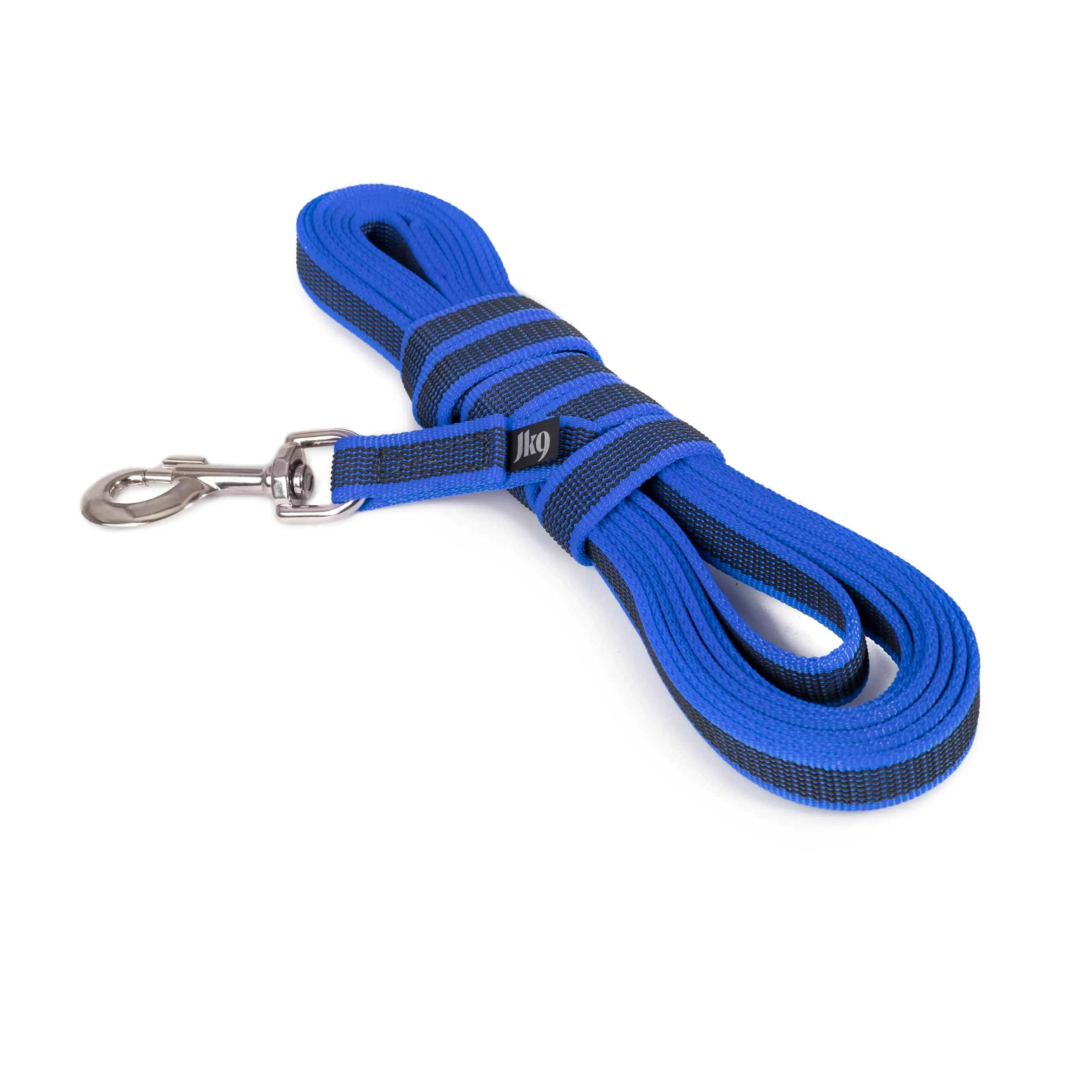 Julius-K9 Color & Gray Super Presa Guinzaglio Con Manico, 20 mm x 5 m, Blu - immagine 2