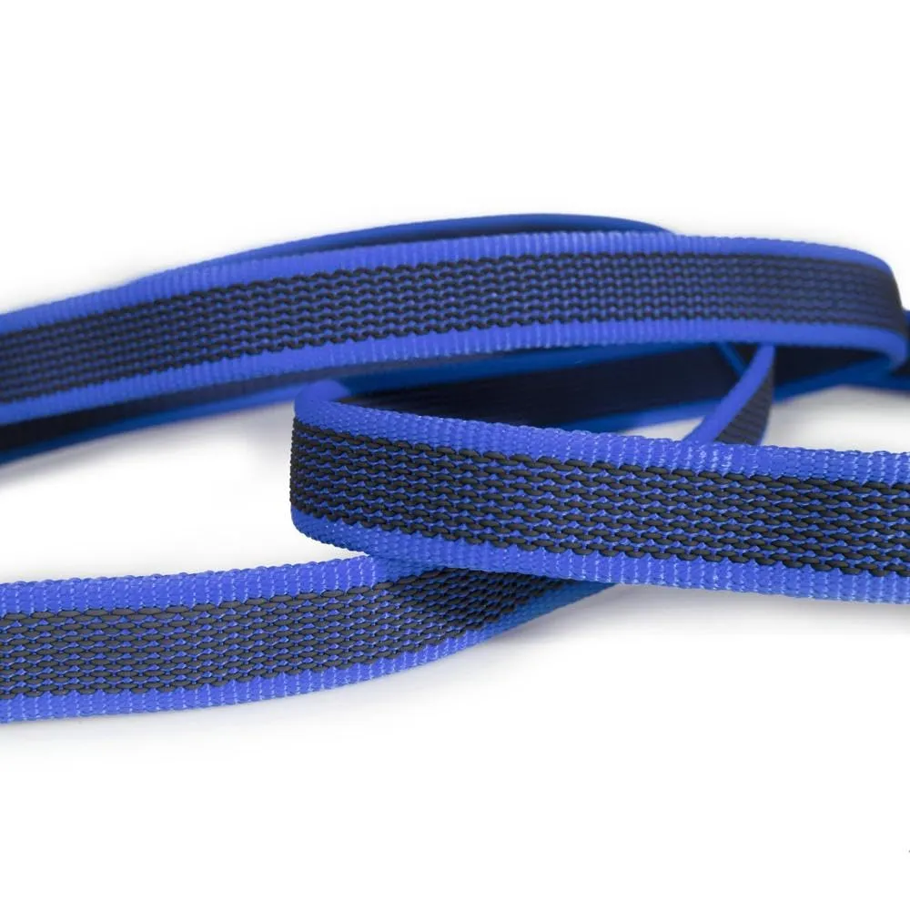 Julius-K9 Color & Gray Super Presa Guinzaglio Con Manico, 20 mm x 10 m, Blu - immagine 2
