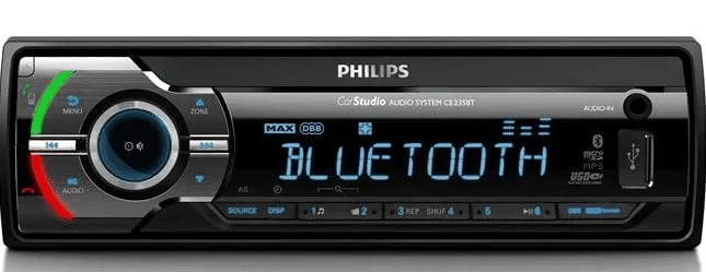 Philips CE235BT Autoradio Bluetooth EDR Mechanic Free FM/AM USB/SDHC MP3 - immagine 1