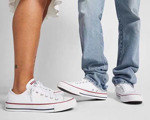 Converse Chuck Taylor All Star Ox M7652C Bianco Bianco Ottico 41.5 EU - immagine 3