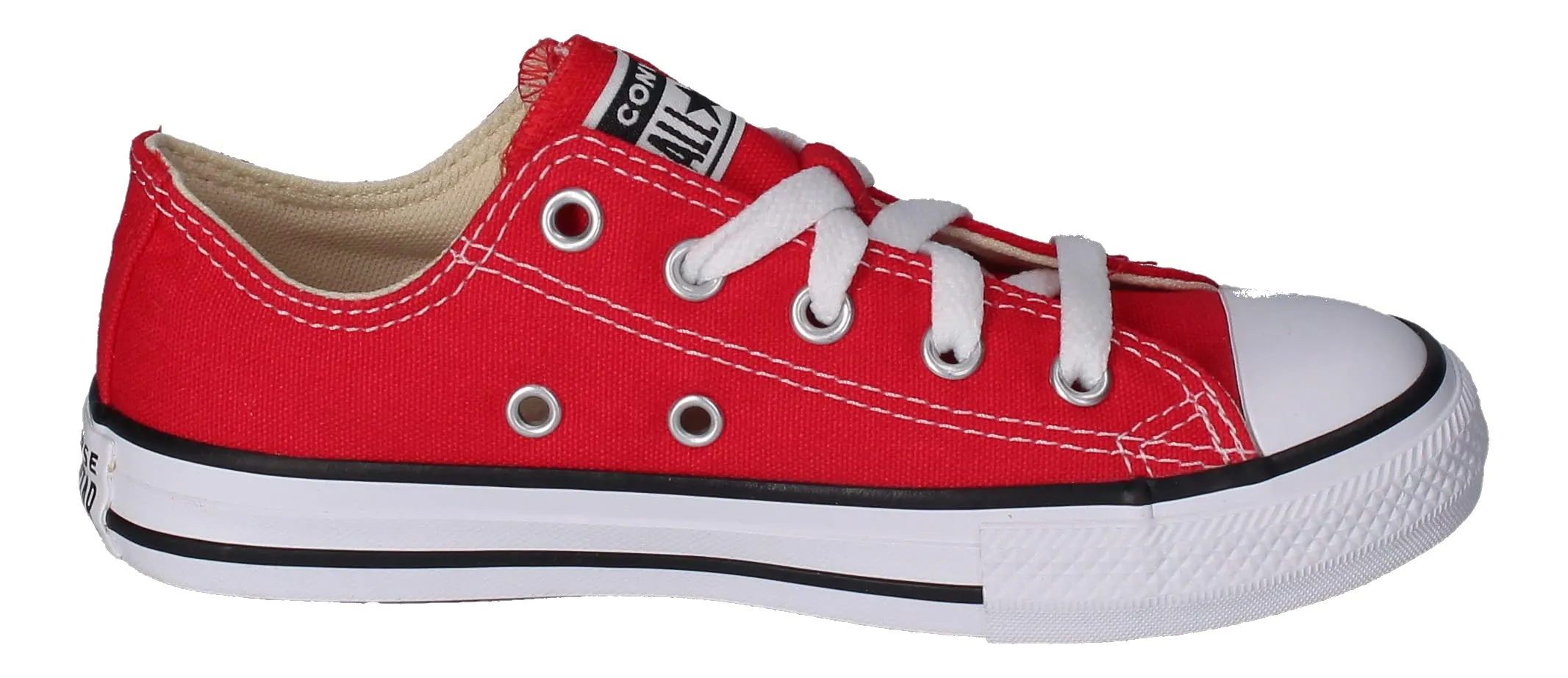 Converse 3J236 Low Top Unisex Kids and Youth Sneakers, Red, 28.5 EU - immagine 4