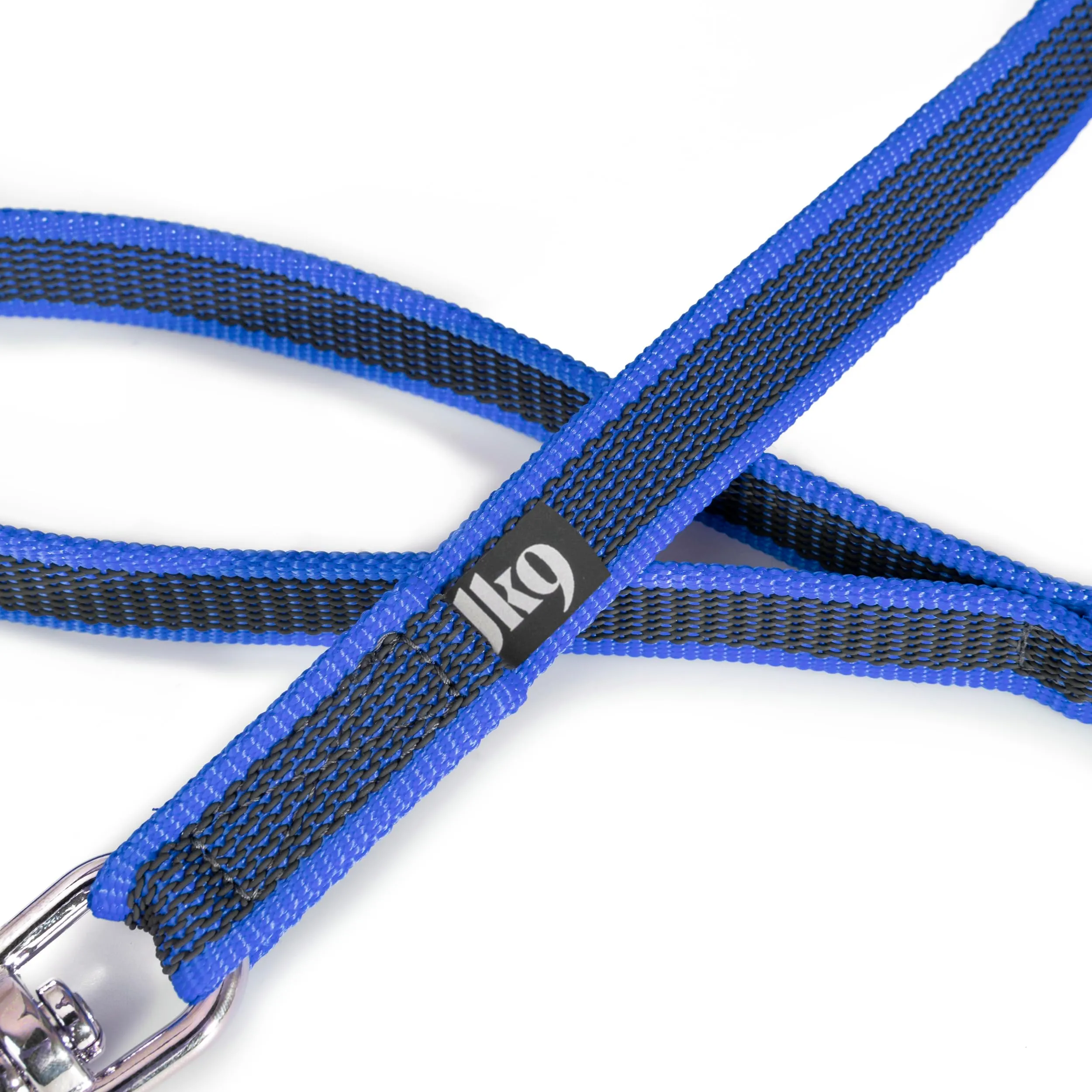Julius-K9 Color & Gray Super Presa Guinzaglio Con Manico, 20 mm x 1 m, Blu - immagine 3
