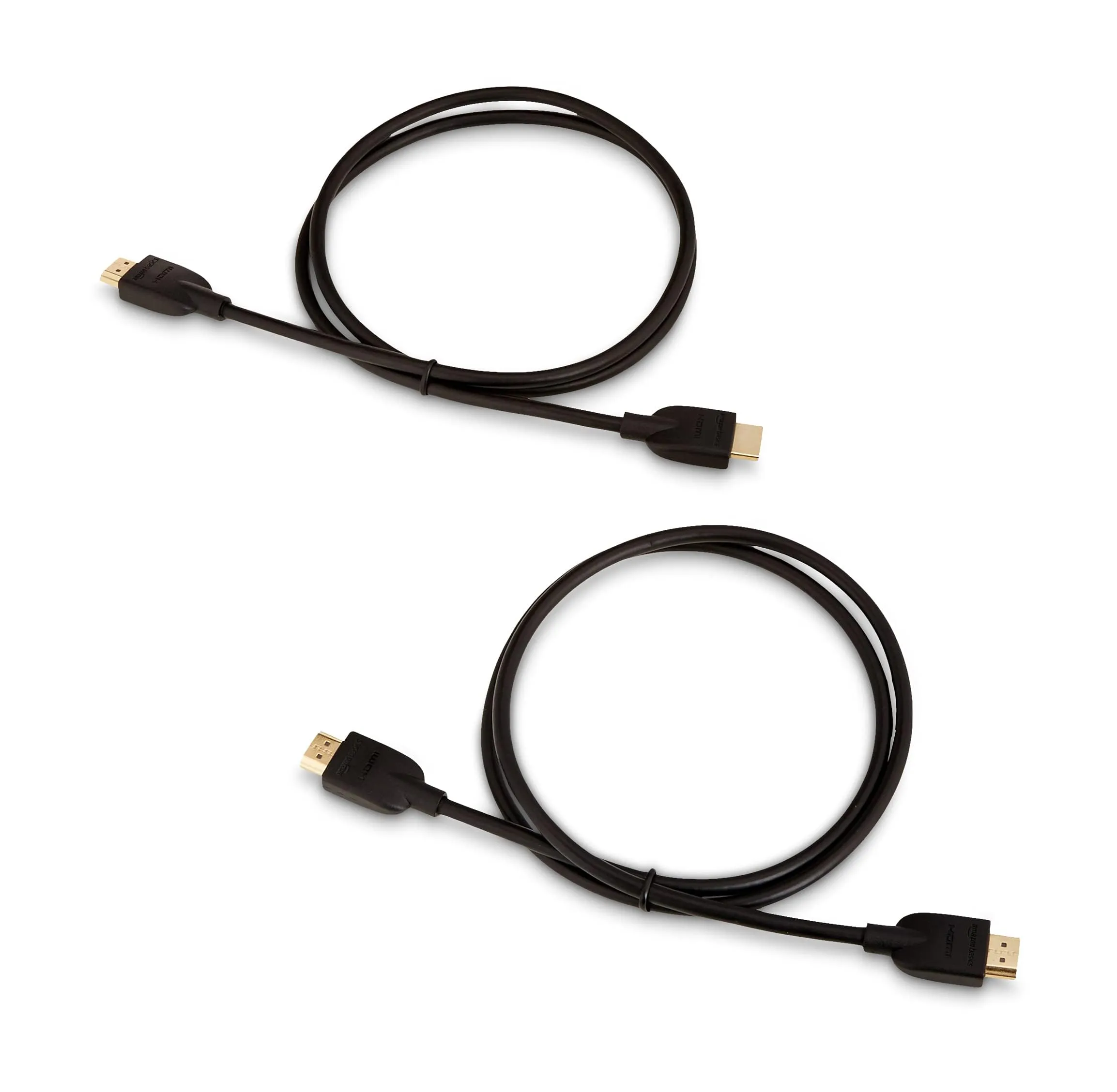 Amazon Basics Cavo HDMI 4K 0.9 m, Alta velocità con Ethernet 18 Gbps, 4K@60 Hz, 2160p, Confezione da 2, Nero - immagine 5