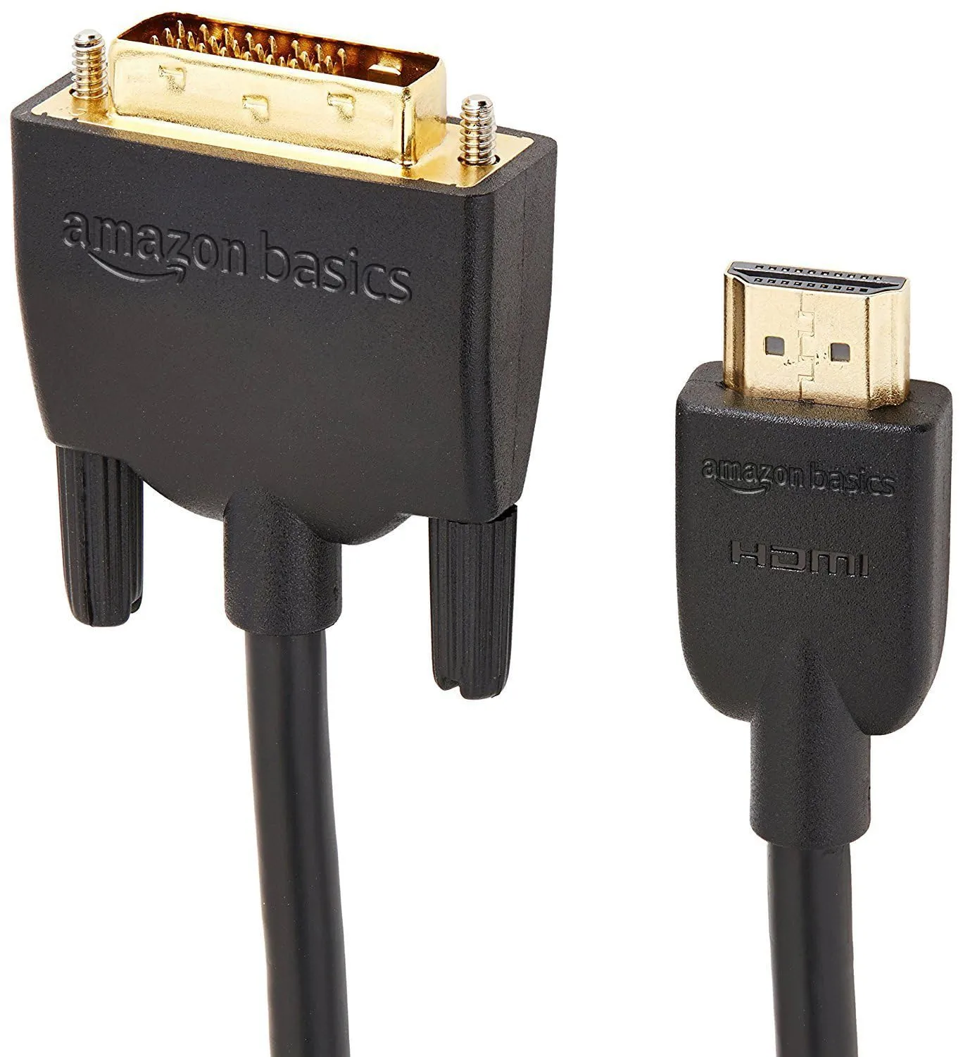 Amazon Basics Cavo Adattatore HDMI-A a DVI Maschio, Bidirezionale, 1080P, Placcato Oro, 3 m, Nero - immagine 5