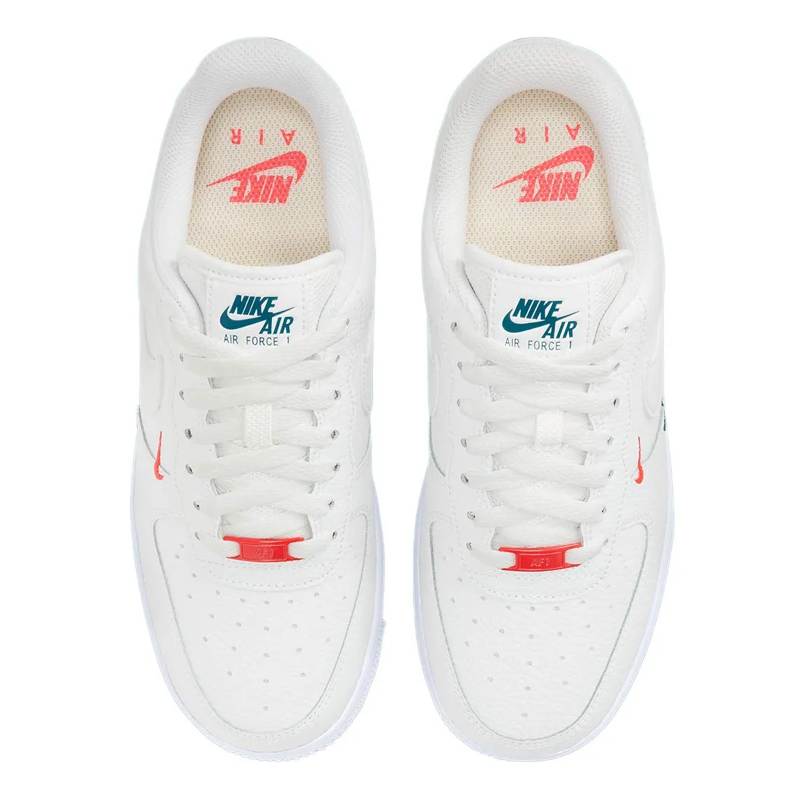 Nike Women's Air Force 1 '07 Summit White Solar Red, 38 EU - immagine 5