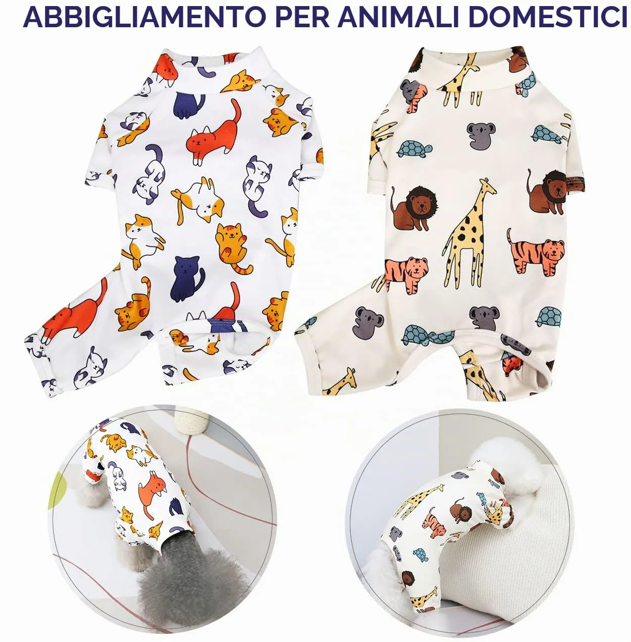 HuaLiSiJi Pigiama per Cane (Bianco, XL) - immagine 2