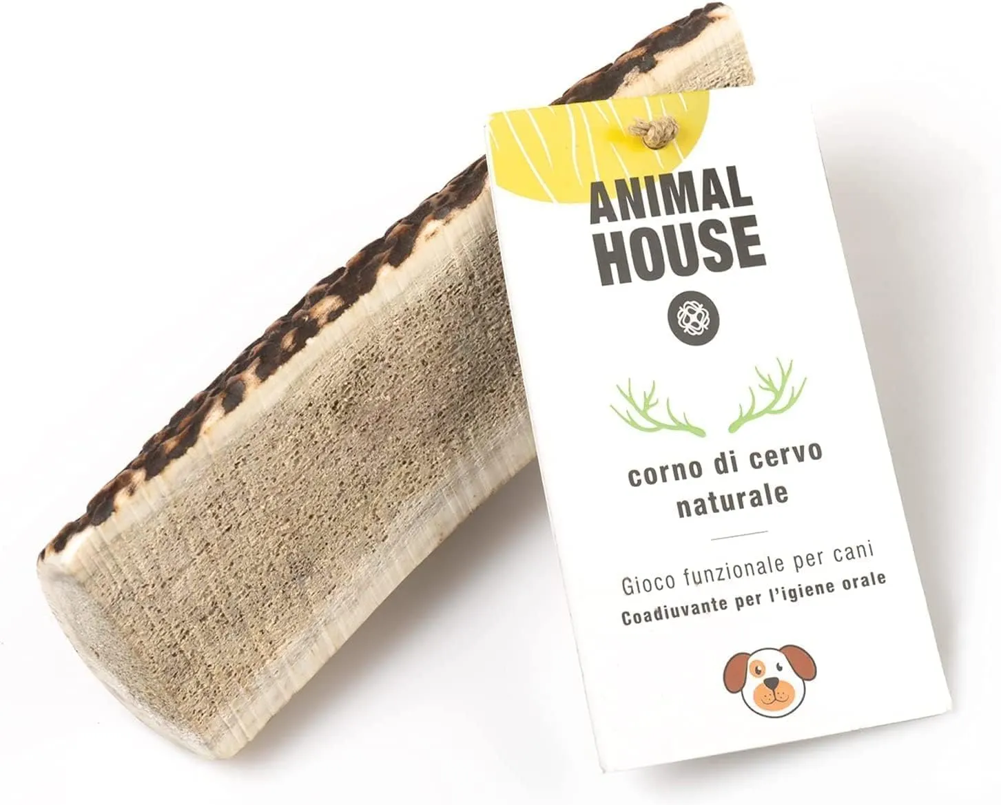Animal House Corna di Cervo Premium per Cani Sezionate (M) - immagine 1