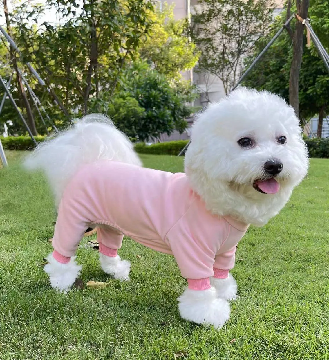 HuaLiSiJi Pigiama per Cane (Rosa, L) - immagine 4