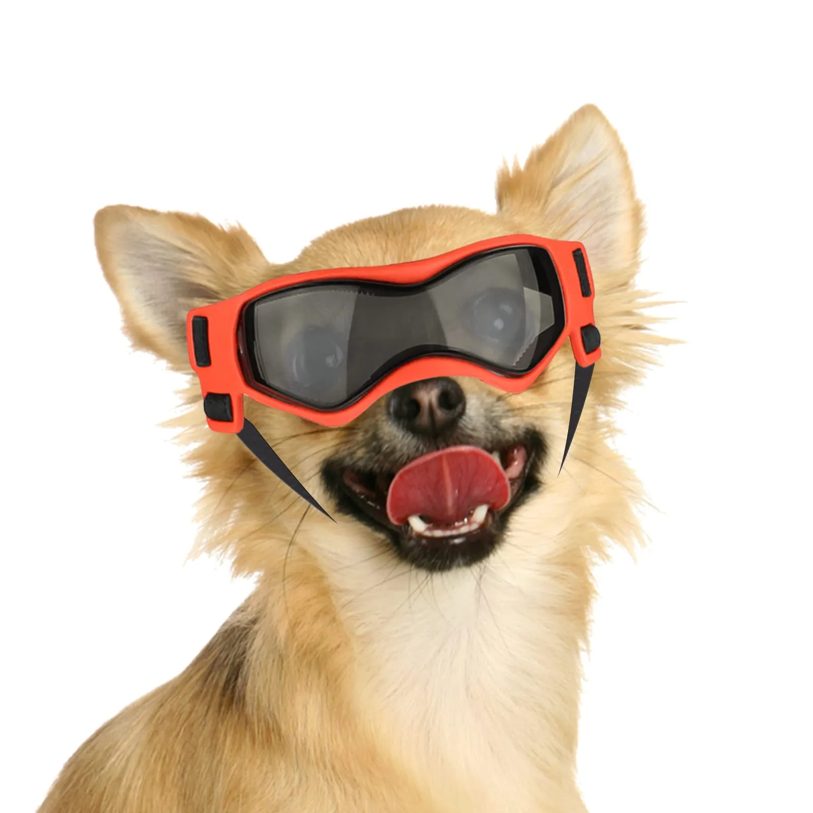 NAMSAN Occhiali da Sole Protettivi per Cani di Piccola Taglia, Protezione UV, Arancione - immagine 1