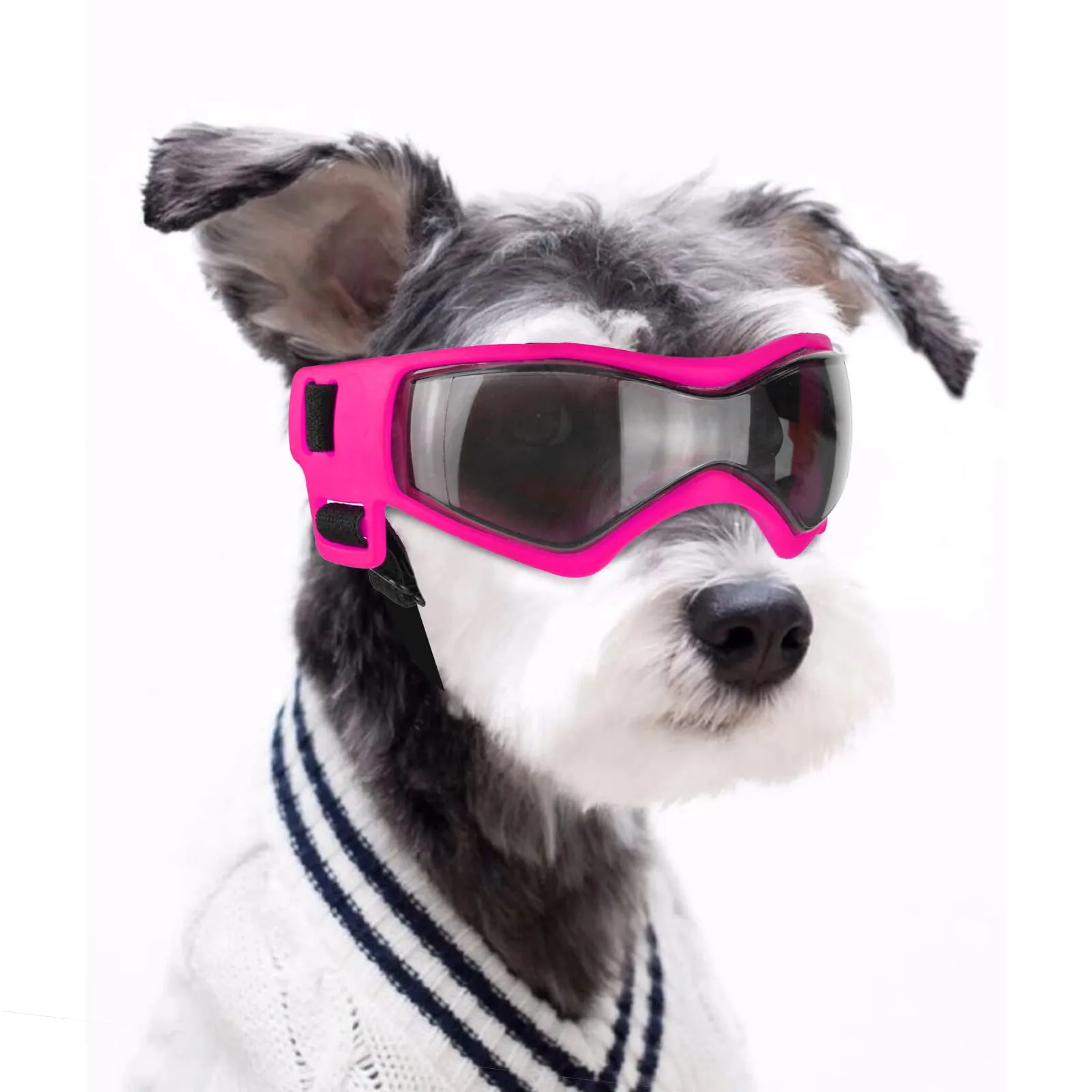Namsan Occhiali protettivi per cani, anti-UV e antivento, taglia piccola e media, rosa - immagine 1