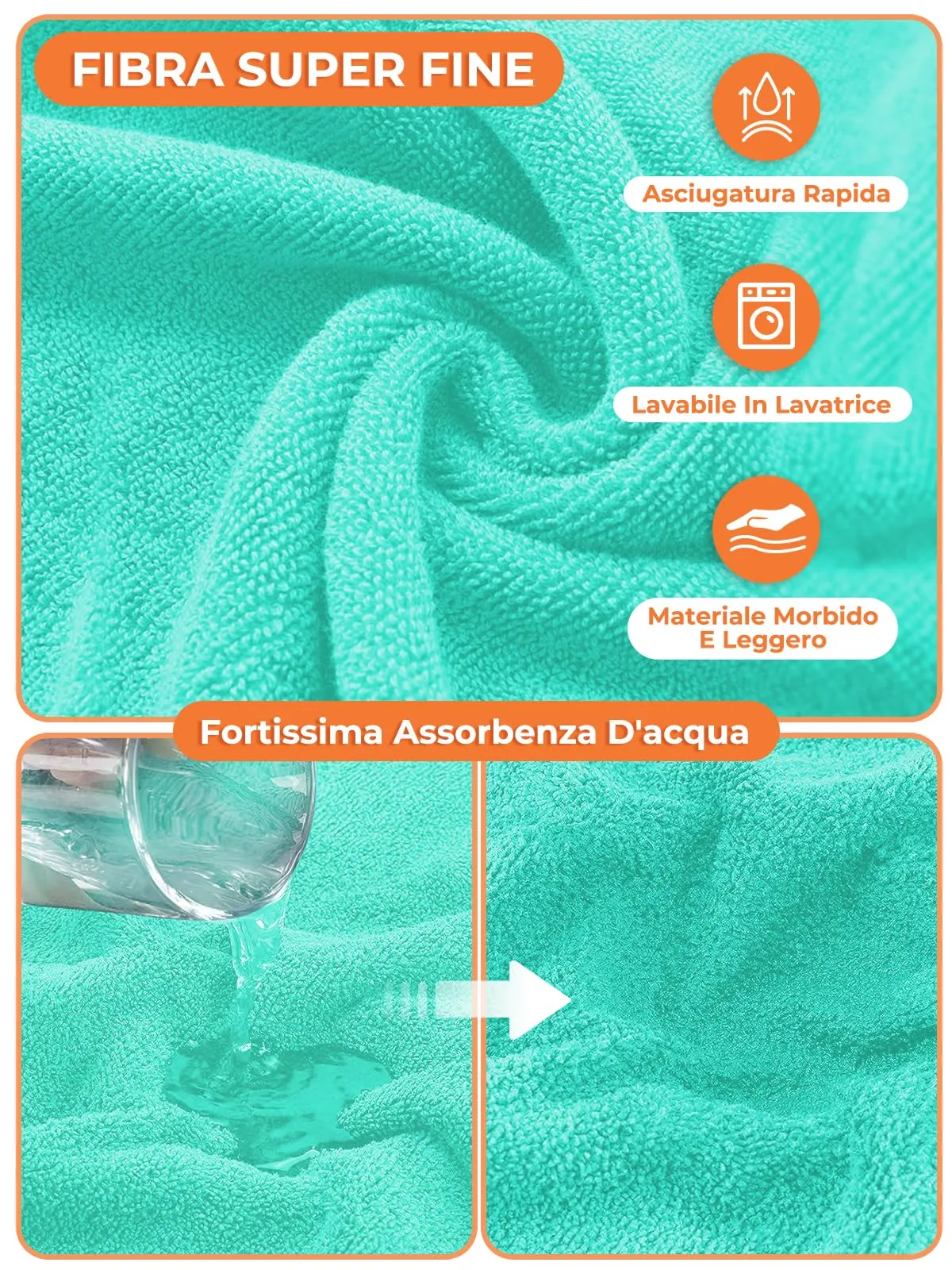 Bibykivn Accappatoio in Microfibra per Cani, Modello Dinosauro, Blu, Taglia M - immagine 2