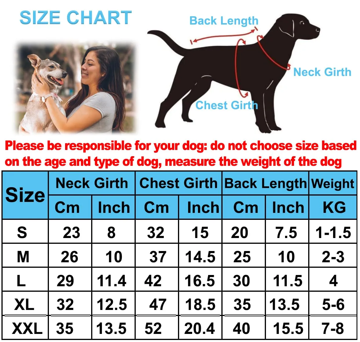 HuaLiSiJi Pigiama Cane Punti Blu, XL - immagine 6