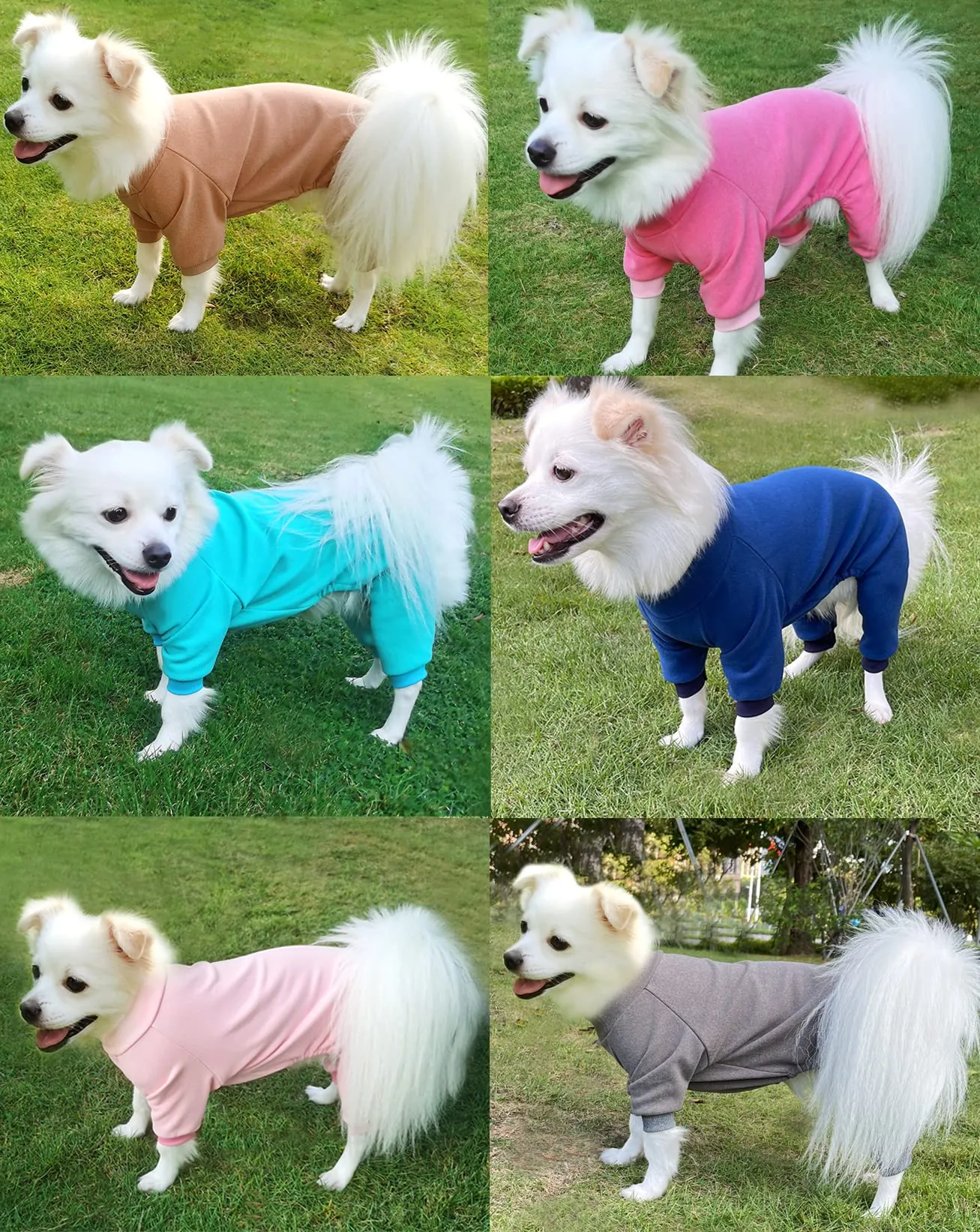 HuaLiSiJi Pigiama per Cani di Piccola e Media Taglia, Blu, XL - immagine 5