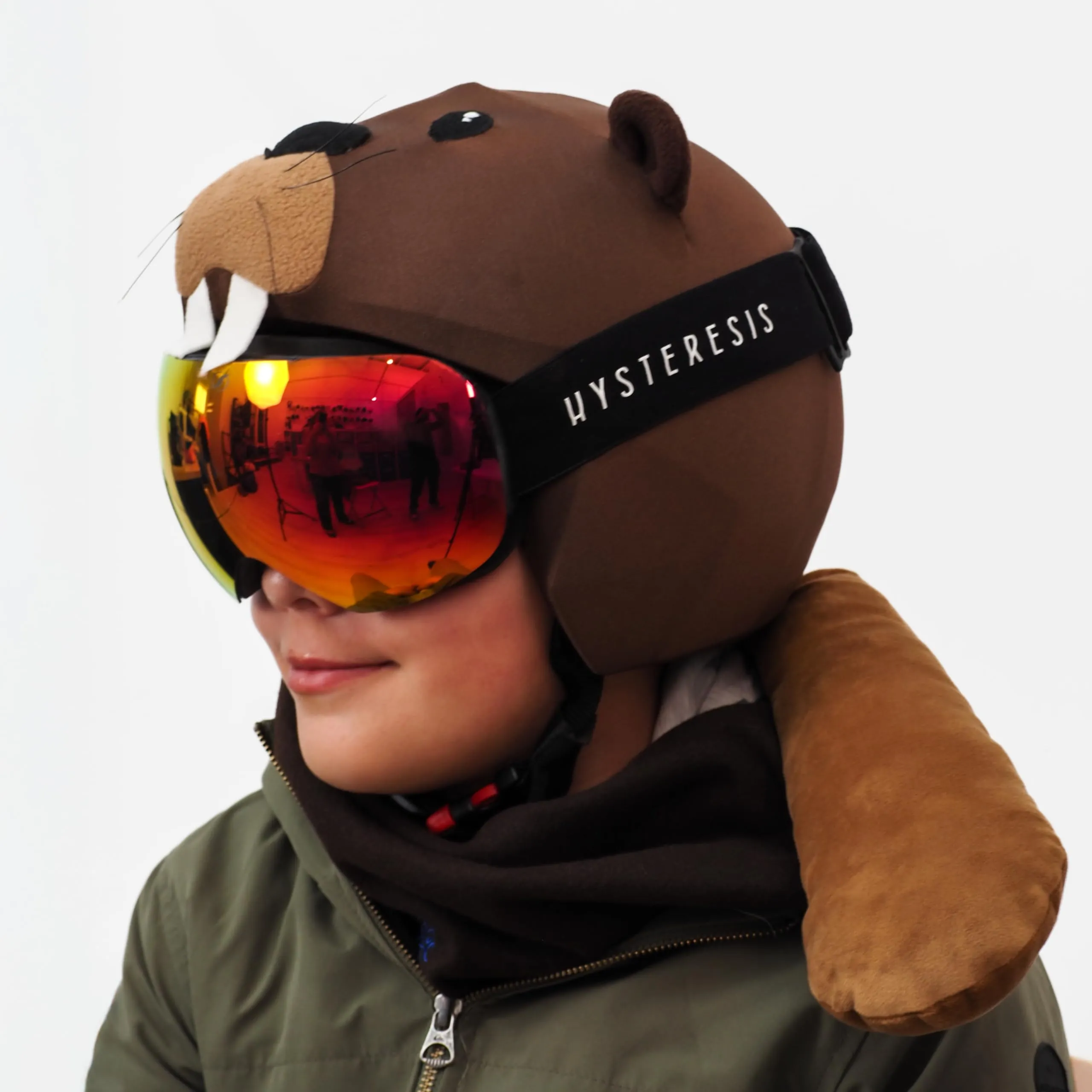 Coolcasc Castoro - Copricasco Moto e Sci per Bambini - Taglia Unica - immagine 5