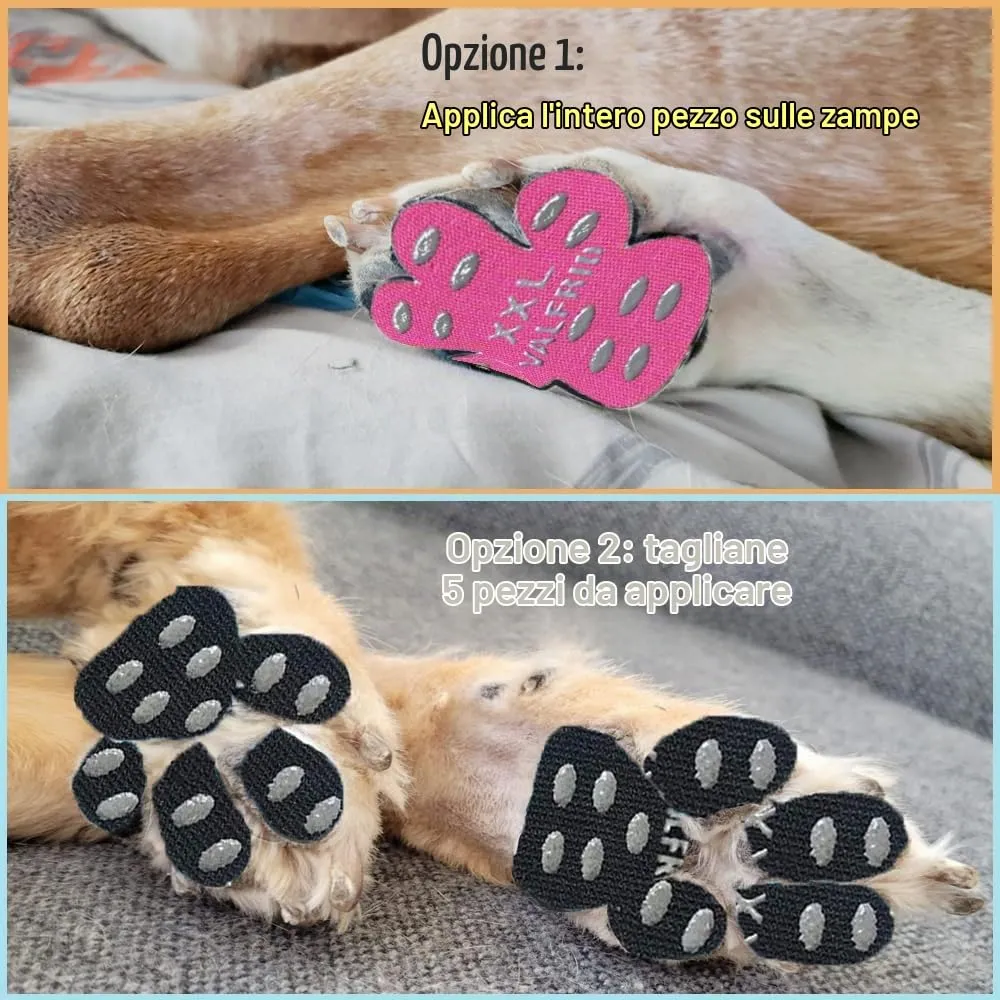 VALFRID Protezione Antiscivolo per Zampe di Cane, Autoadesivo, Nero, Taglia M, 60 pz - immagine 5