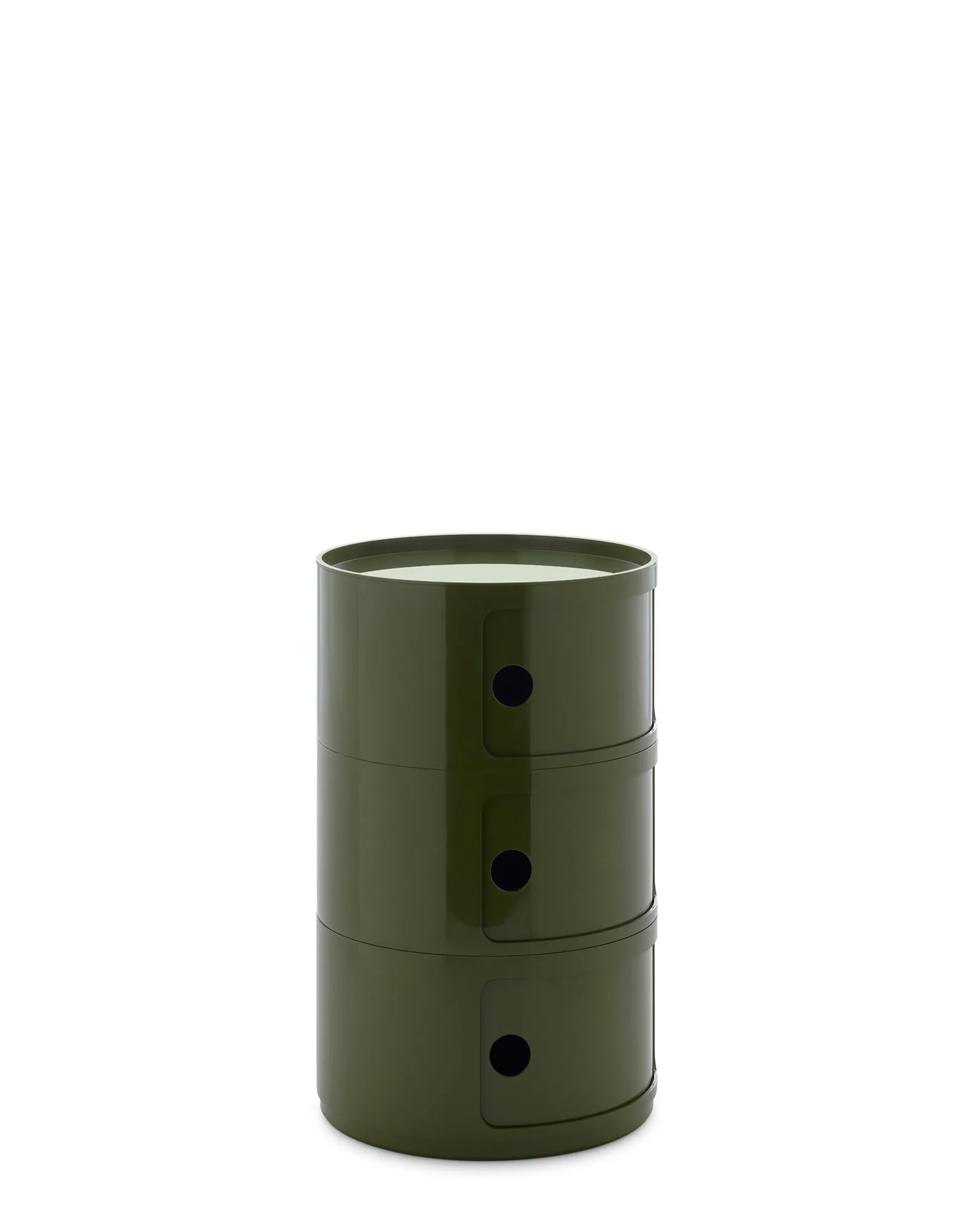 Kartell Componibili Big Mobile Contenitore 3 Elementi, Diametro 42 cm, Verde - immagine 3