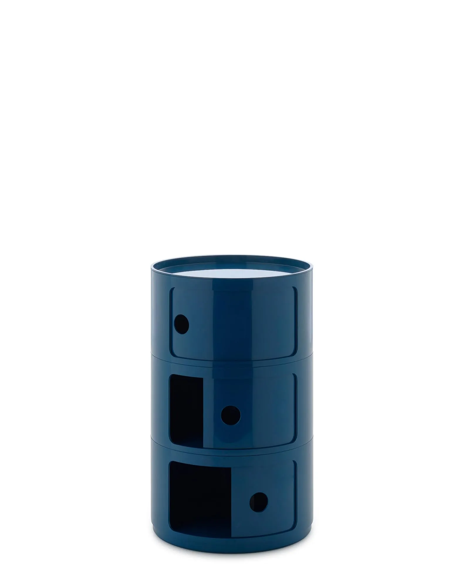 Kartell Componibili Big Mobile Contenitore 3 Elementi, Diametro 42 cm, Blu - immagine 2