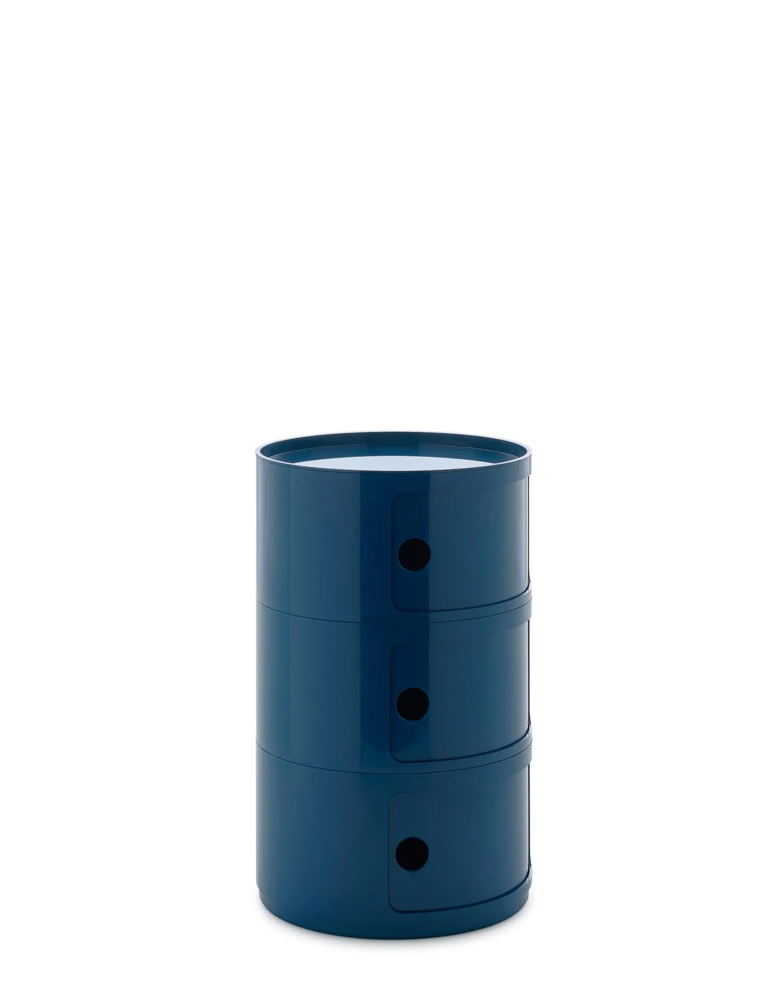 Kartell Componibili Big Mobile Contenitore 3 Elementi, Diametro 42 cm, Blu - immagine 3