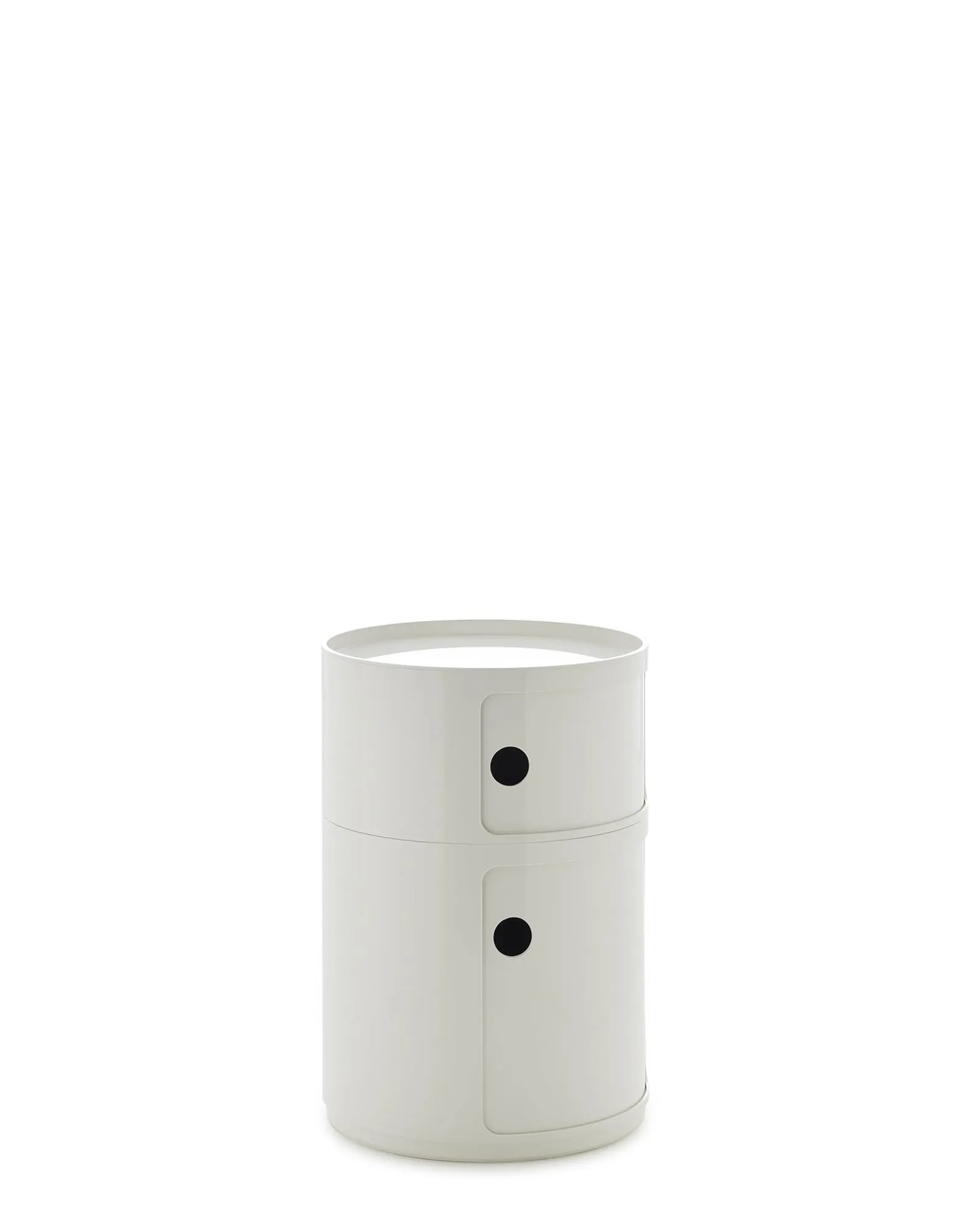 Kartell Componibili Big Mobile Contenitore 2 Elementi, Diametro 42 cm, Bianco - immagine 4
