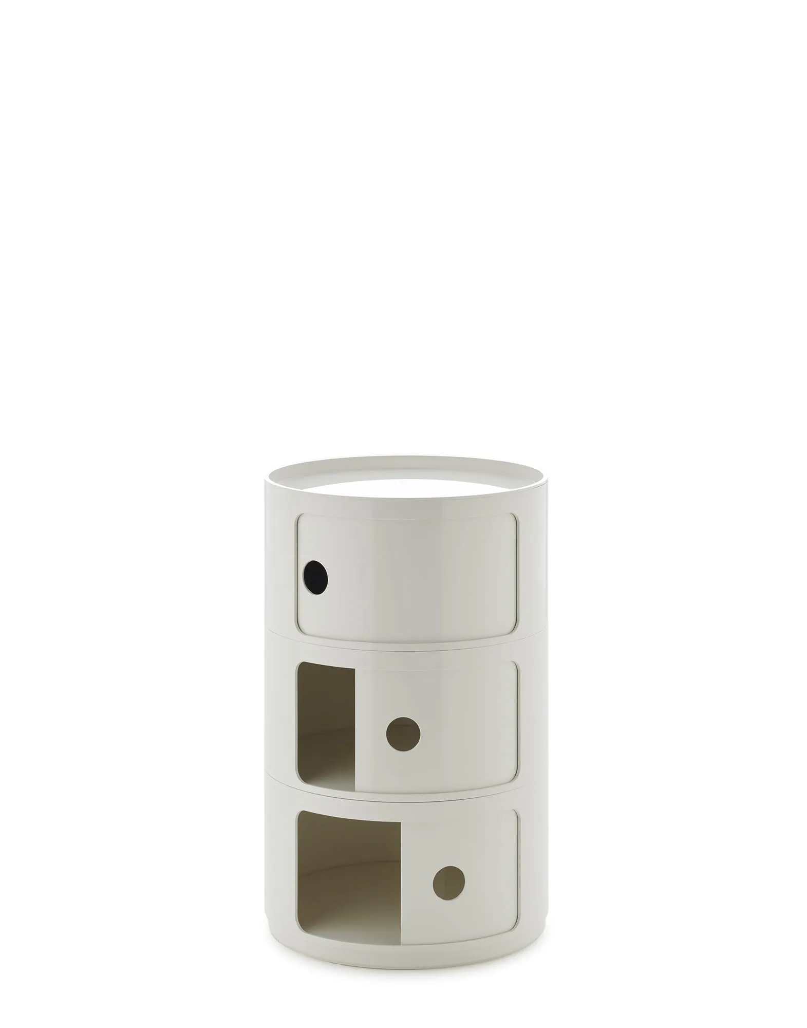 Kartell Componibili Big Mobile Contenitore 3 Elementi, Bianco - immagine 3