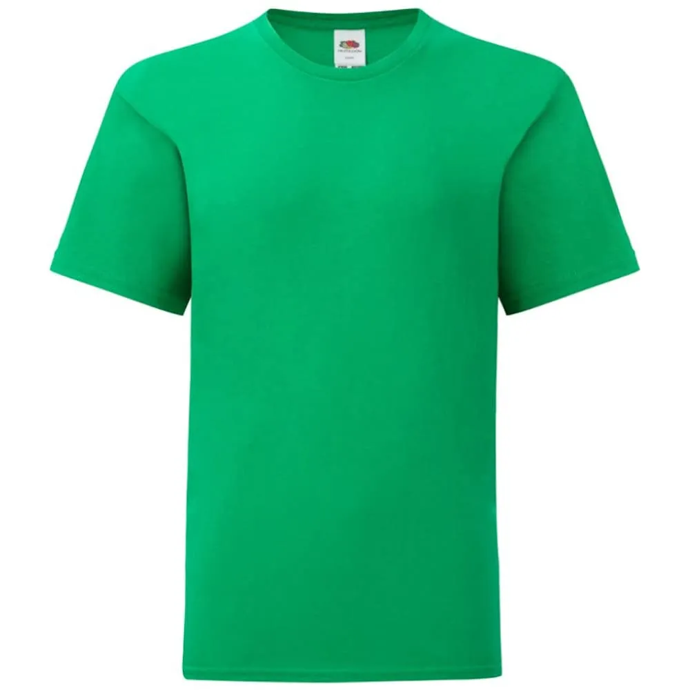 Fruit of the Loom SS132B Maglietta da ragazzo, Kelly Green, 9 anni - immagine 1